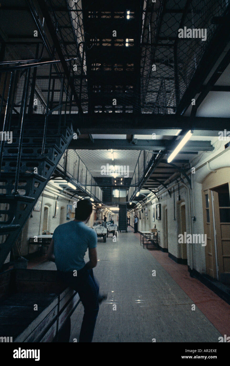 Zellenblock, Wormwood Scrubs Stockfoto