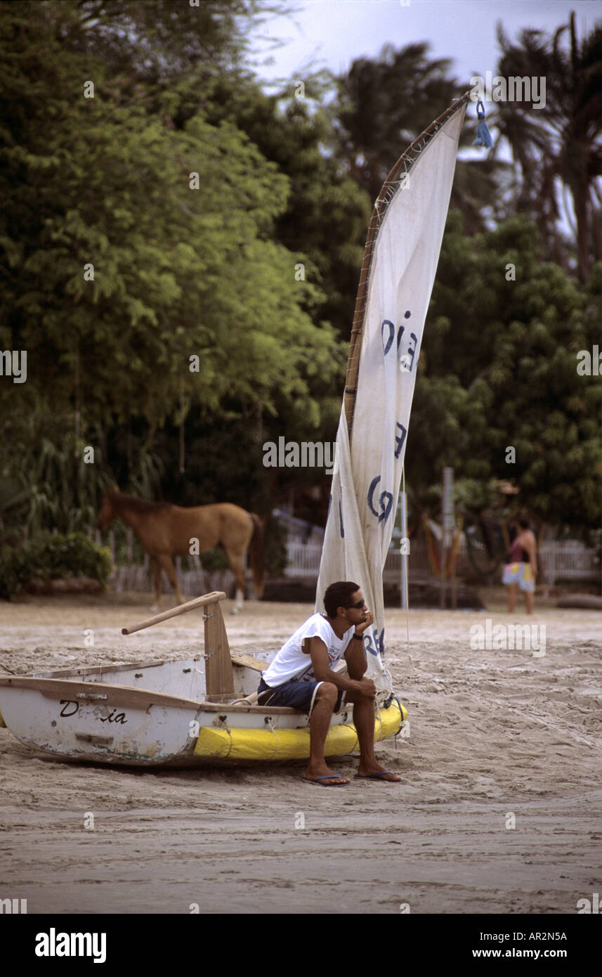 Jericoacoara, NE Brasilien. Stockfoto