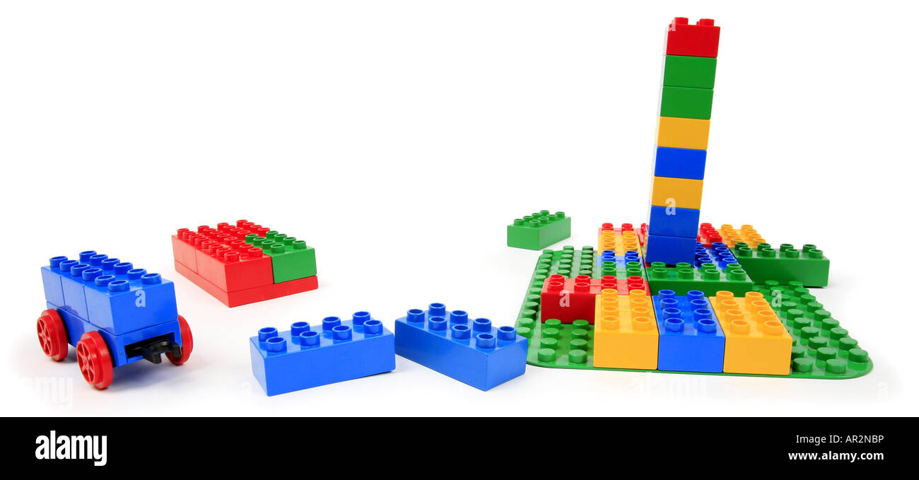 LEGO-Steinen Stockfoto