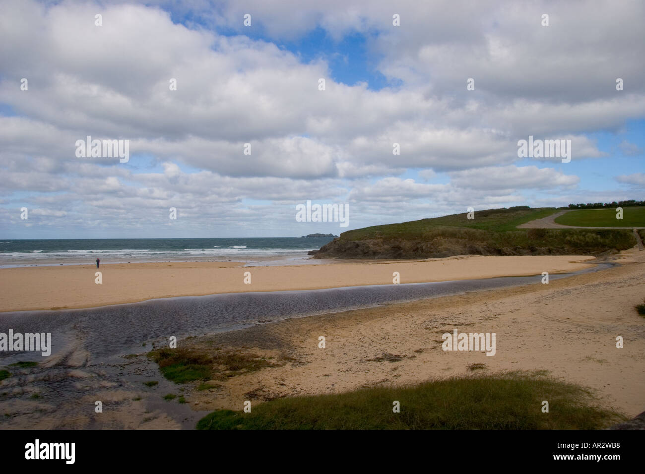 Harlyn Bay in der Nähe von Padstow Cornwall UK an einem Herbsttag Stockfoto