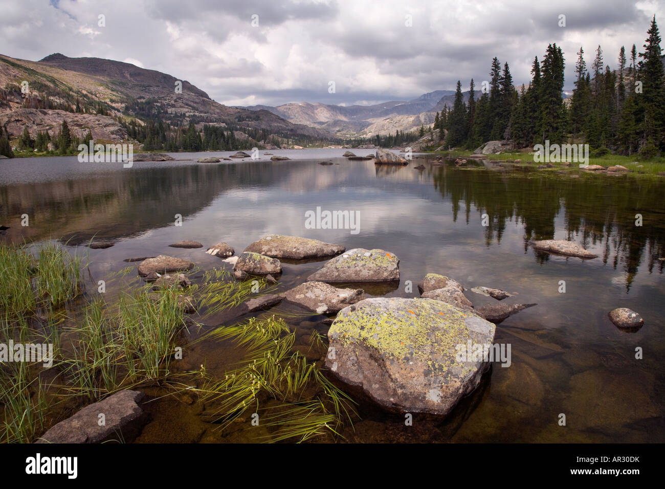 Lake Helen, Cloud Peak Wilderness, Bighorn National Forest, Wyoming, USA Stockfoto