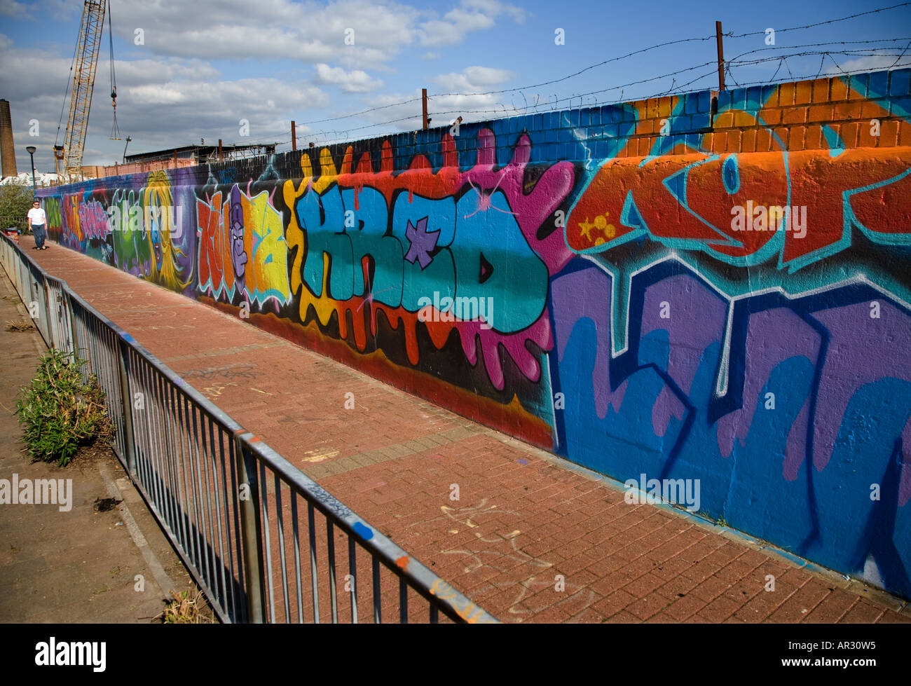 Graffiti-Kunst bellen East London UK Stockfoto