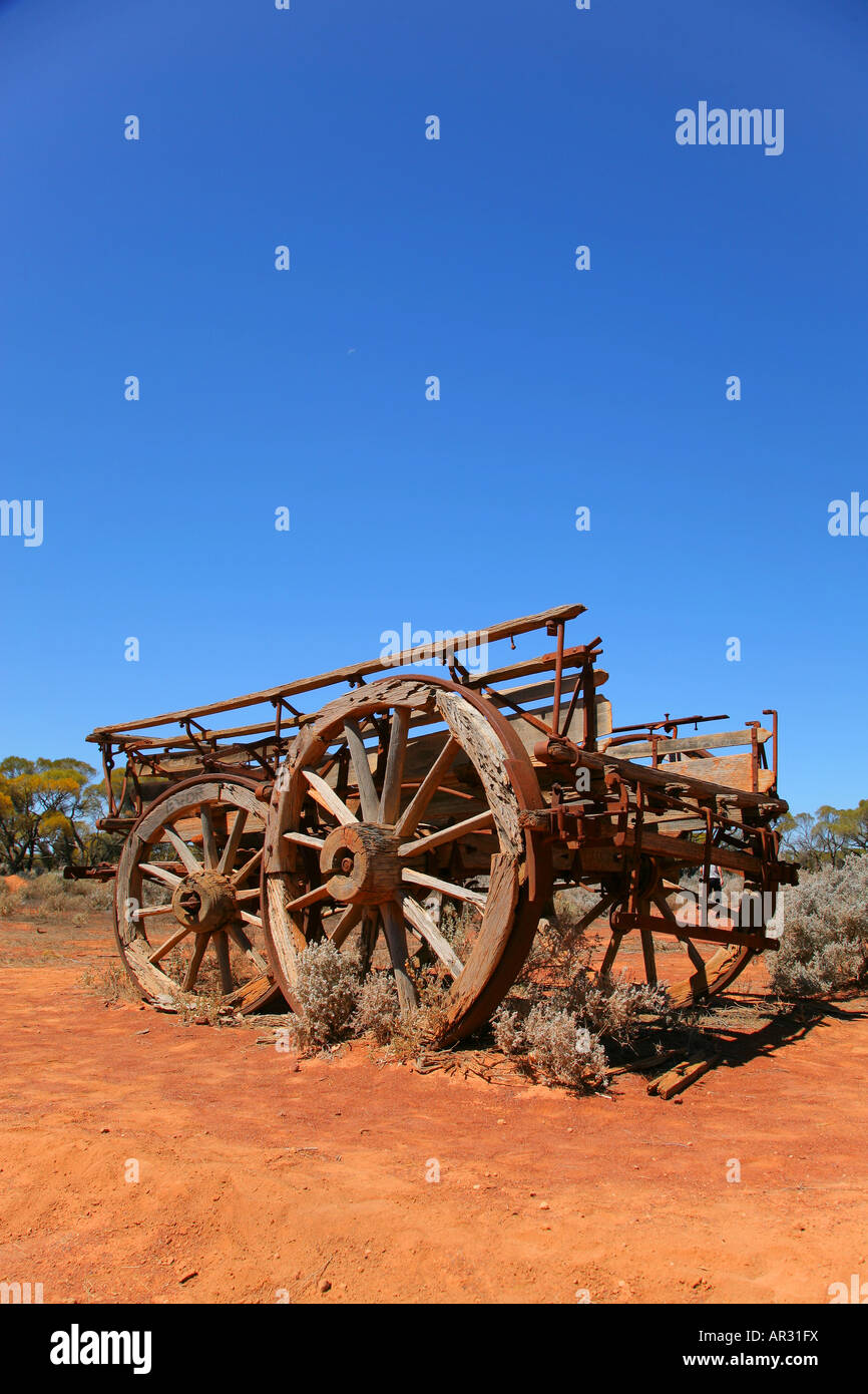 Alten Holzwagen Australien Stockfoto