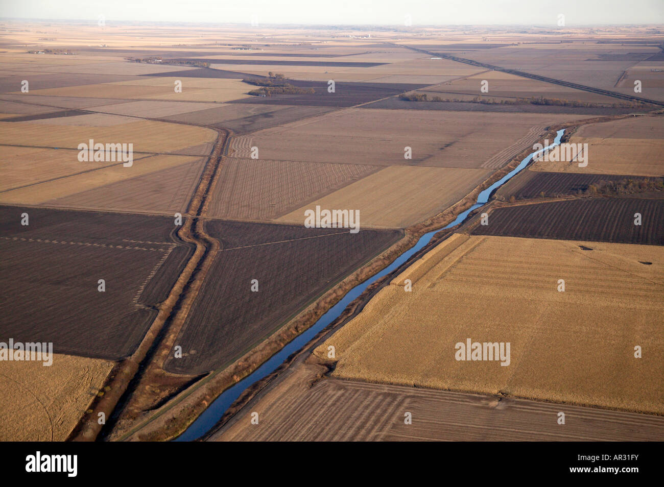 Missouri Fluß Schwemmebene, Iowa, USA Stockfoto