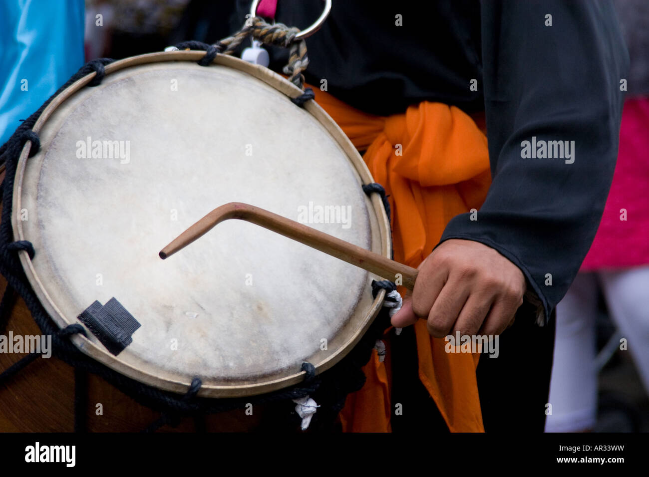 Dhol Indian Drum spielen Bhangra beats Musik Stockfoto Dhol Indian Drum spielen Bhangra beats Musik Stockfoto