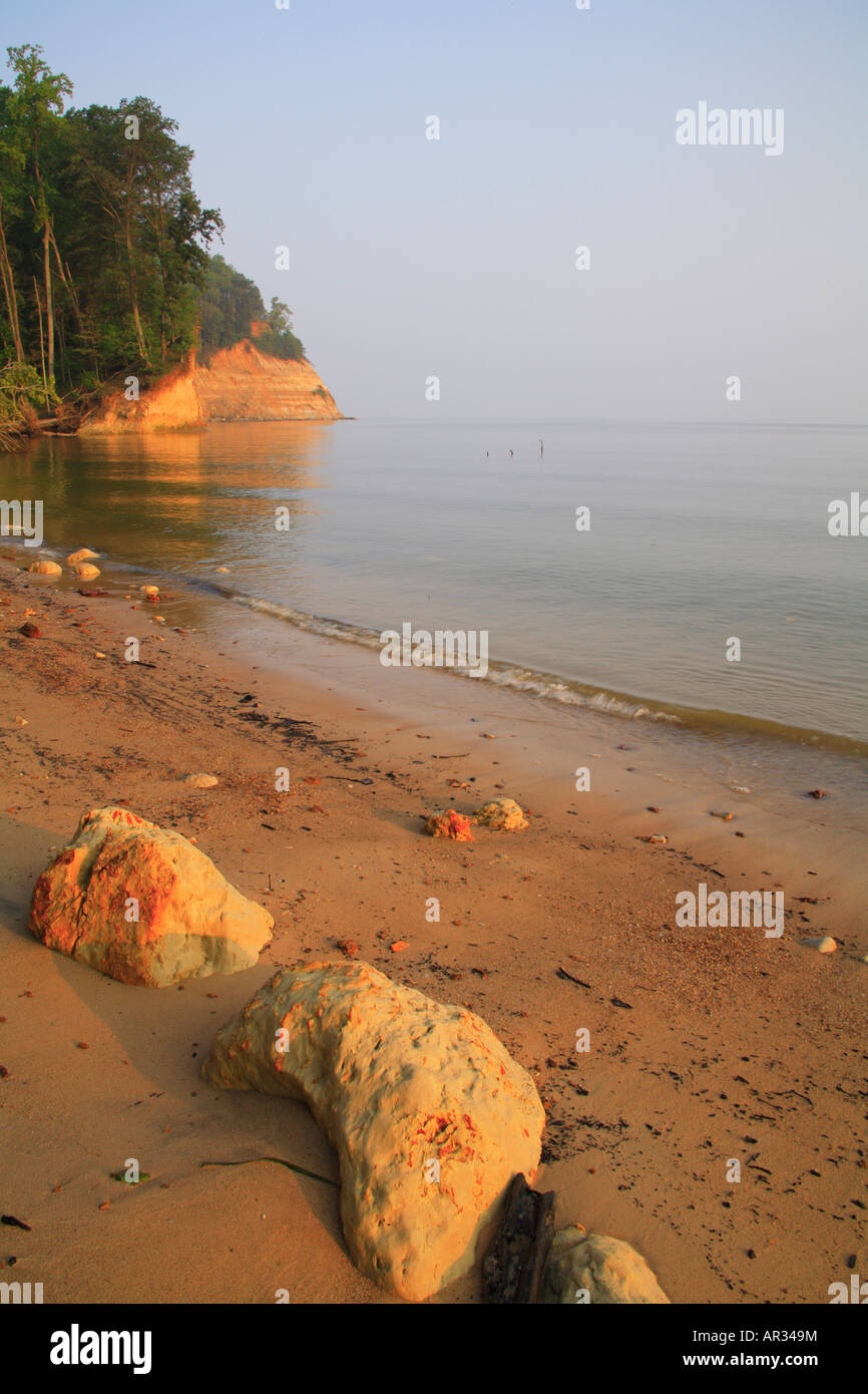 Pferd Kopf Klippen, Westmoreland Staatspark, Montross, Virginia, USA Stockfoto