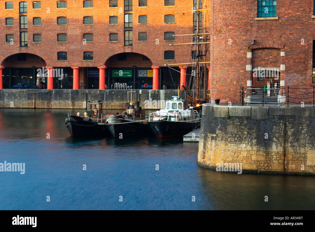 Horizontale Landschaft Fotografie den Albert Docks in Liverpool. Stockfoto