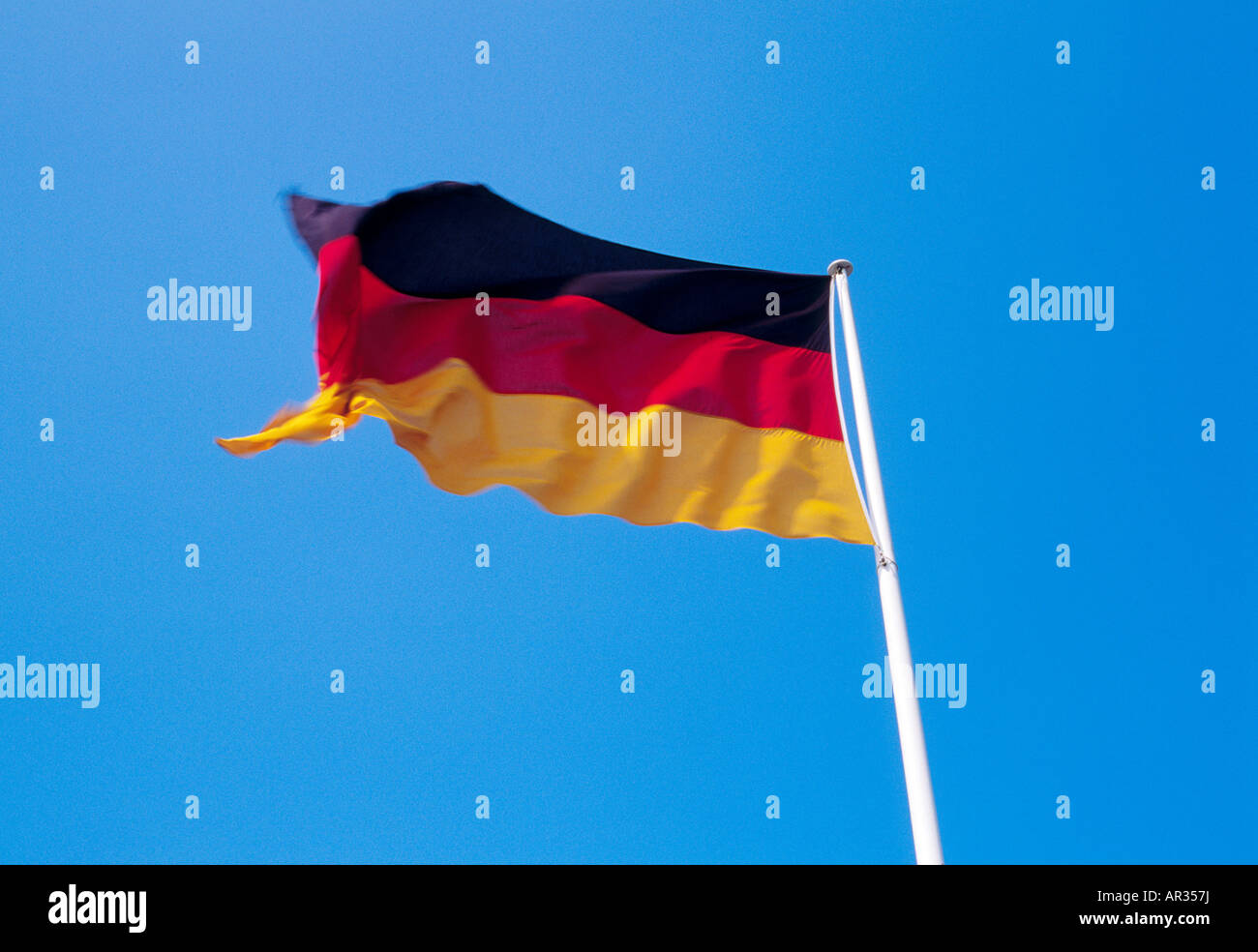 Deutsche Flagge Stockfoto