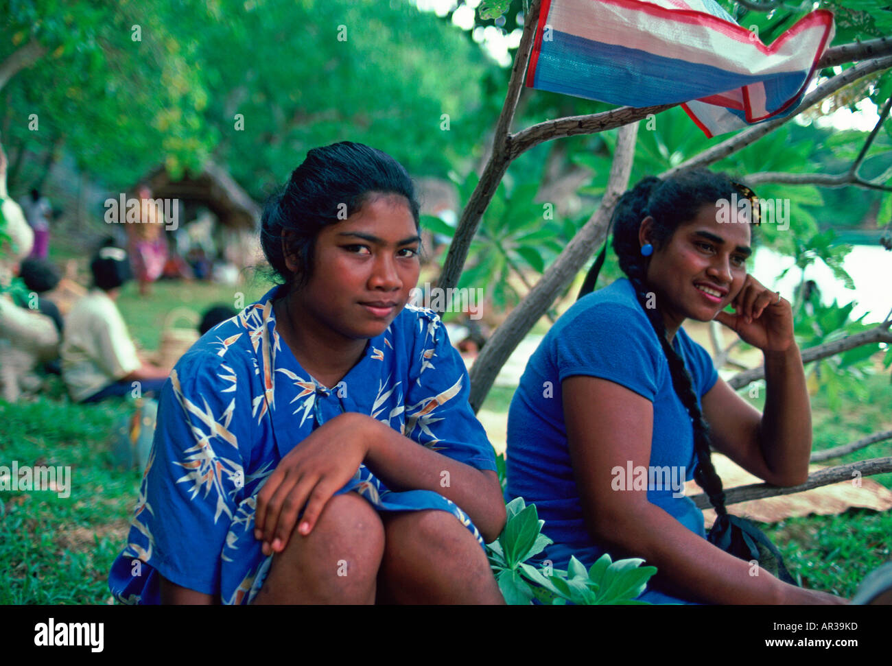Frauen Vavau Tonga Stockfoto