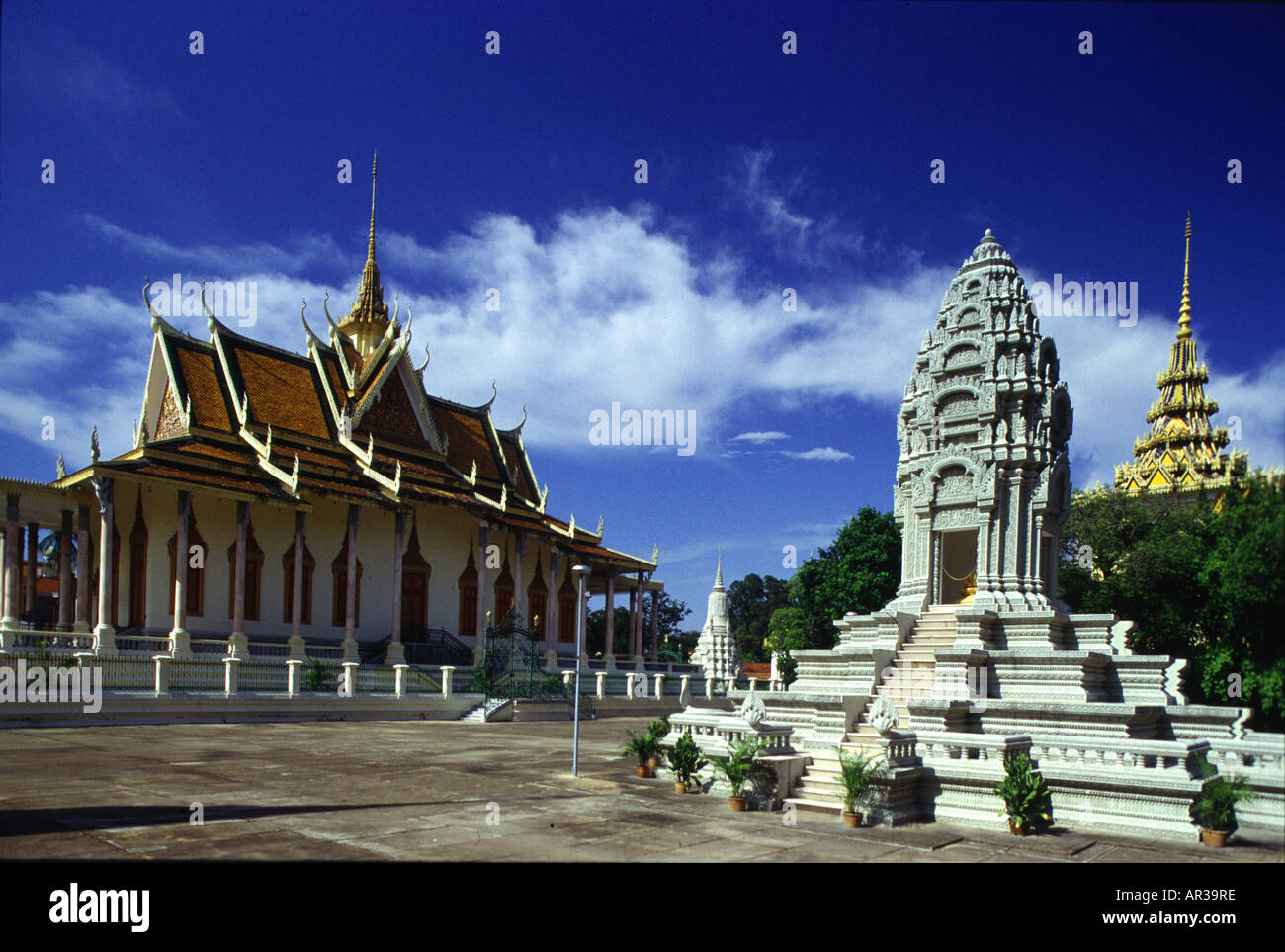 Royal Palace Compound, Phnom Penh, Kambodscha Indochina, Asien Stockfoto