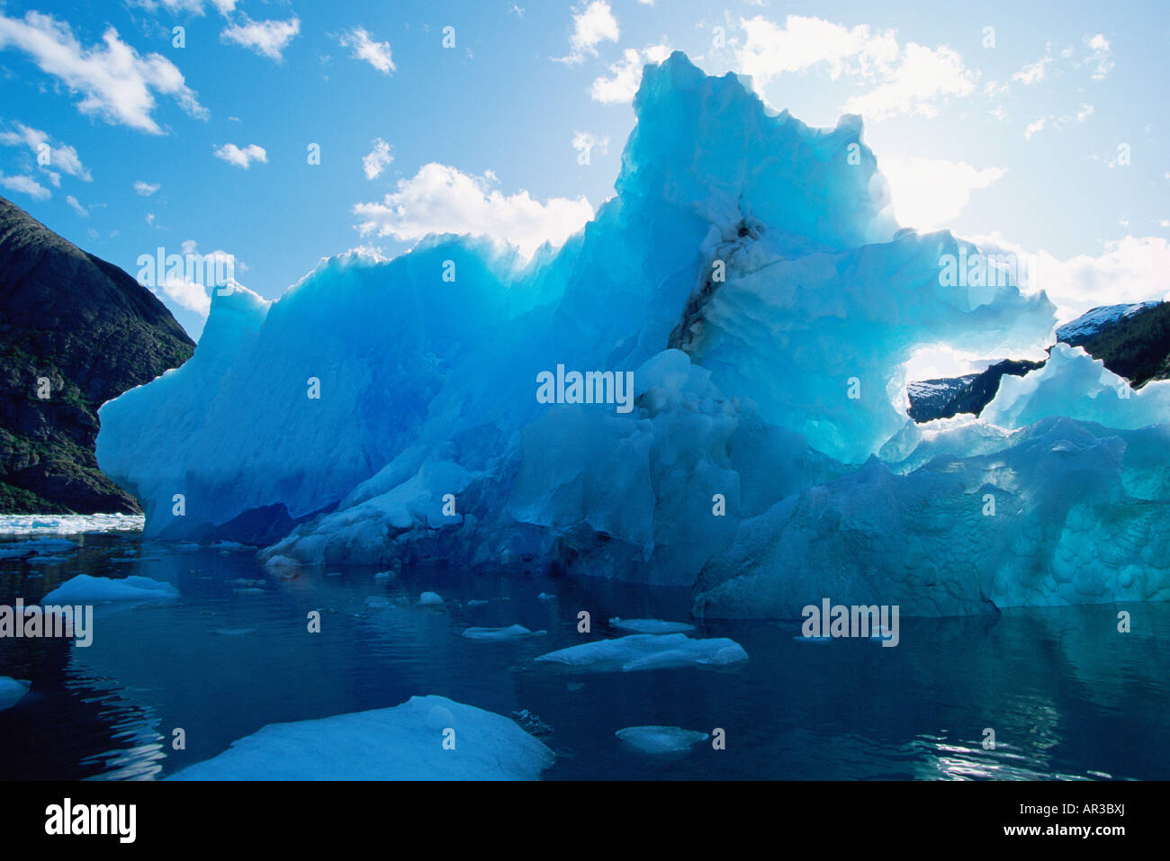 Eisformationen an Leconte Bucht Stockfoto