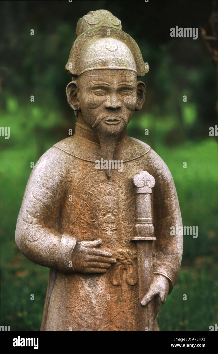 Statue in der königlichen Grabstätte, Hue, Vietnam, Asien Stockfoto