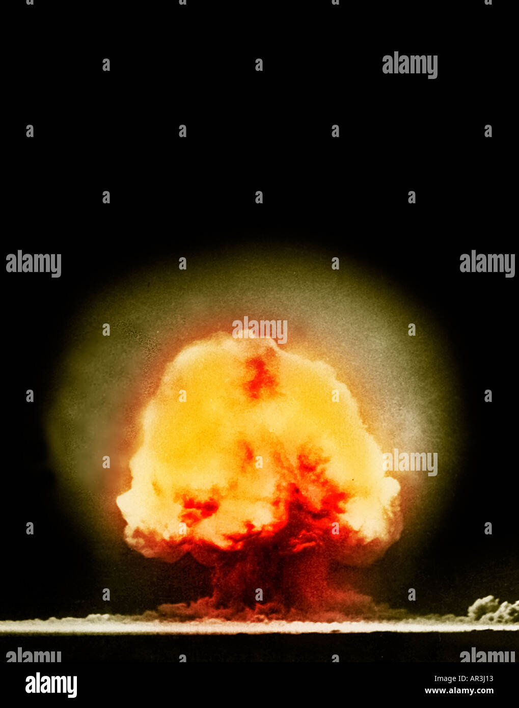 Trinity Atombombe Explosion Stockfoto
