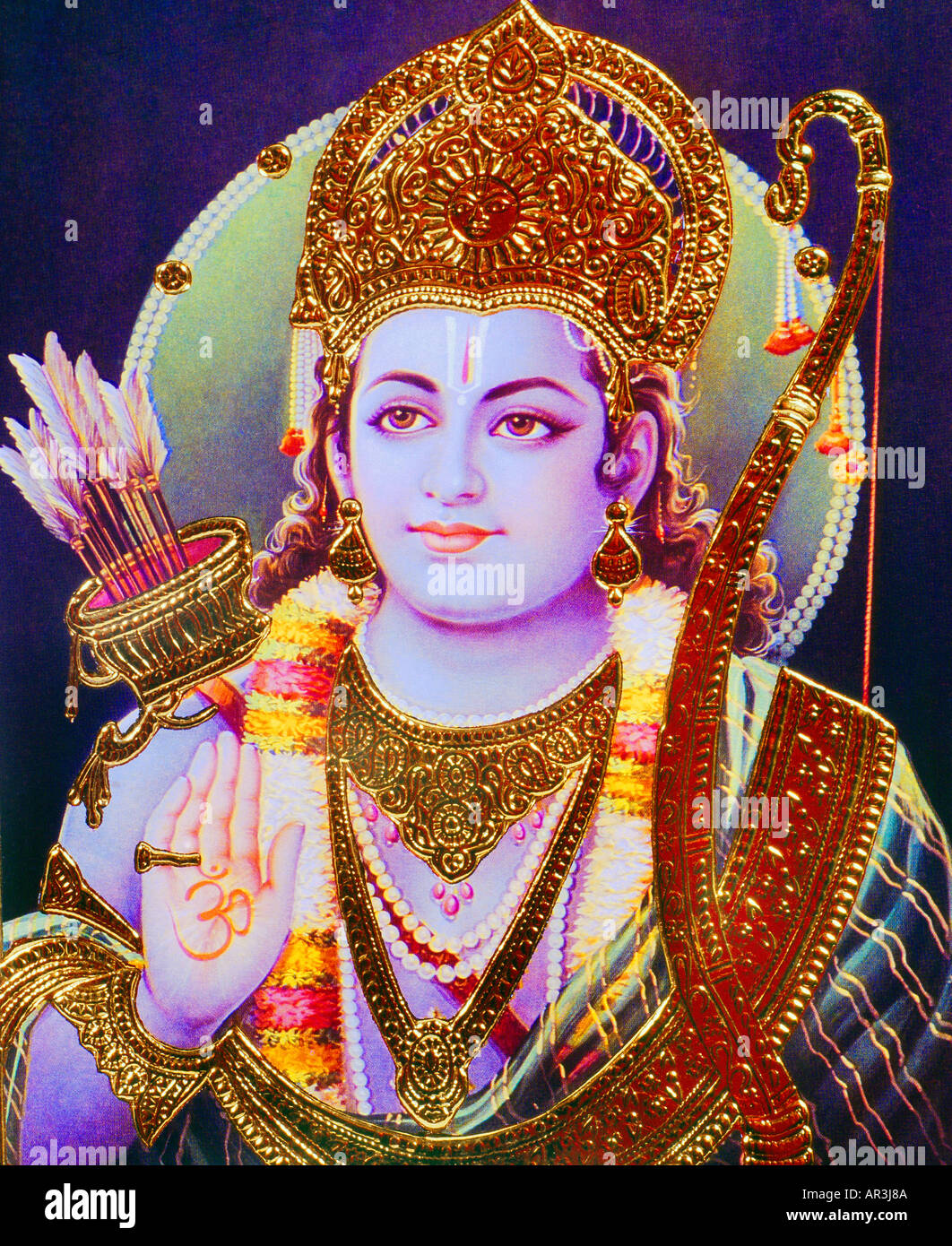 Hindu-Gott Rama Stockfoto