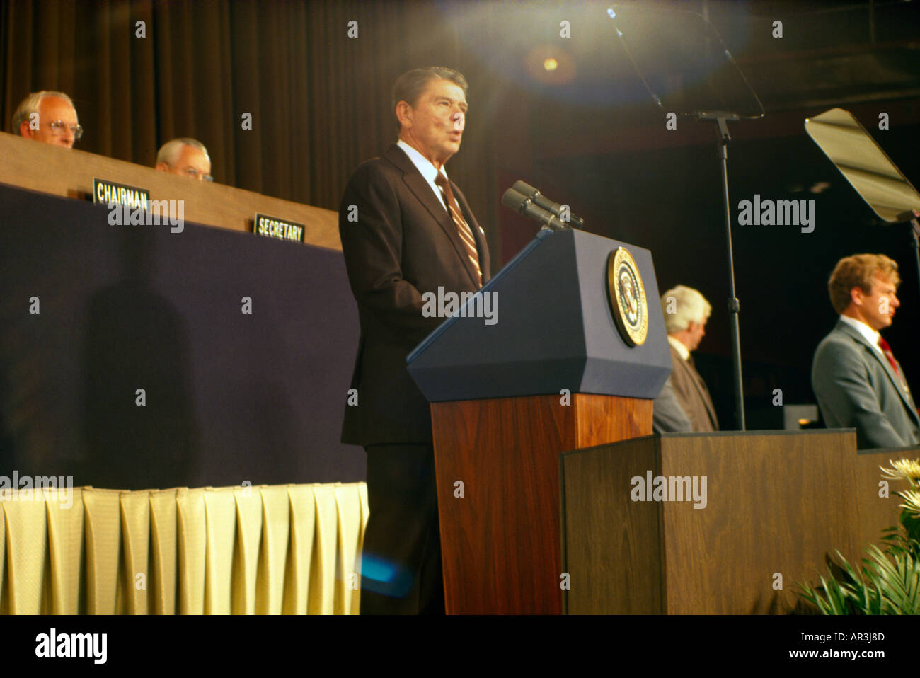 Washington DC USA Präsident Reagan IWF Gebäude Stockfoto