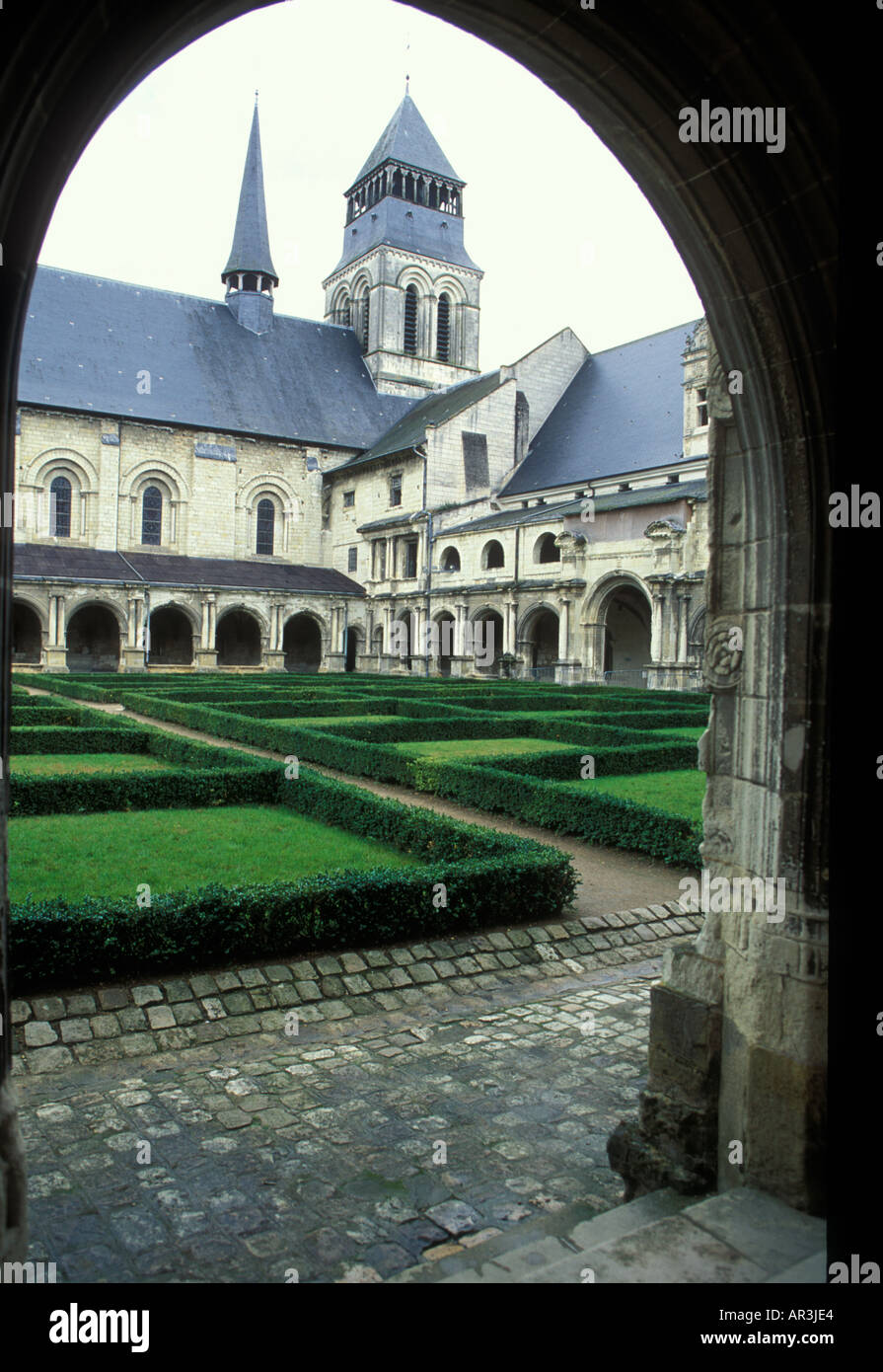 Fontevrault Abtei Anjou France Stockfoto