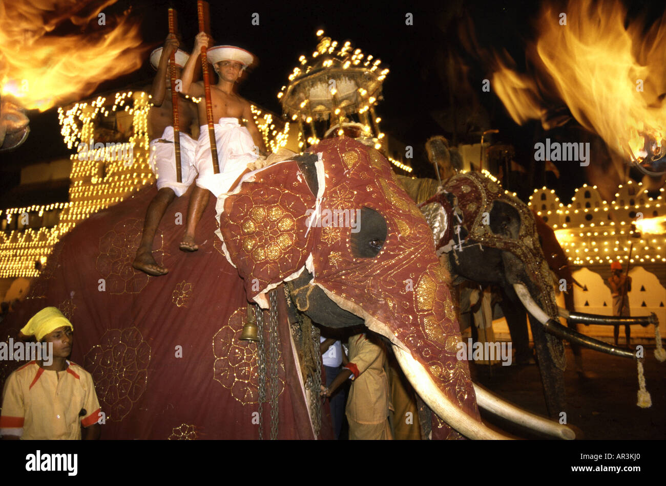Kandy Perahera buddhistische Festival, Kandy, Sri Lanka, Asien Stockfoto