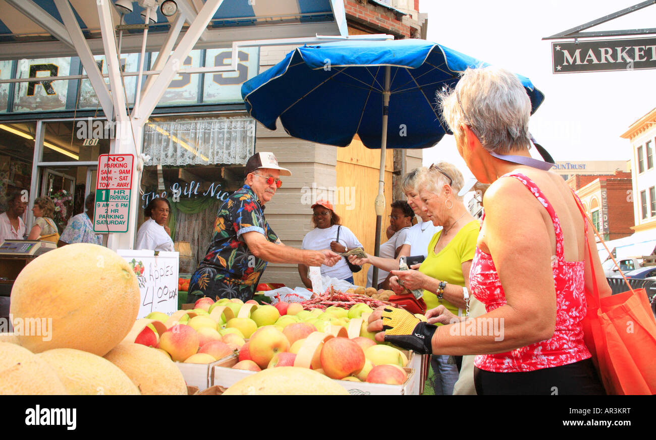 Historischer Bauernmarkt, Roanoke, Virginia, USA Stockfoto