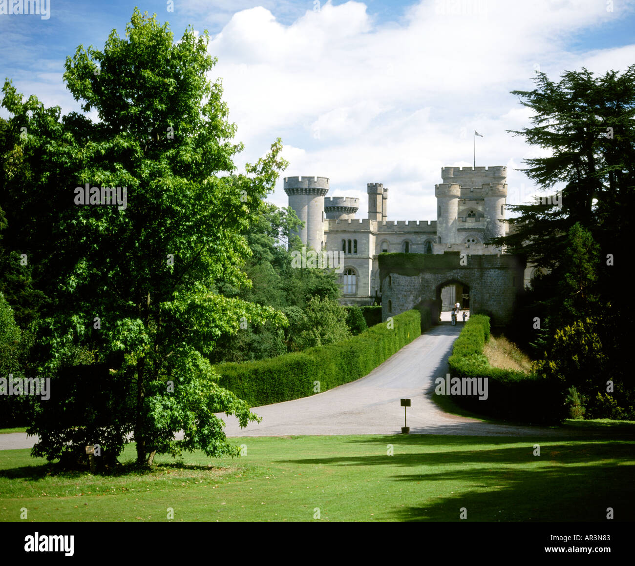 Eastnor Castle in der Nähe von Ledbury Herefordshire england Stockfoto