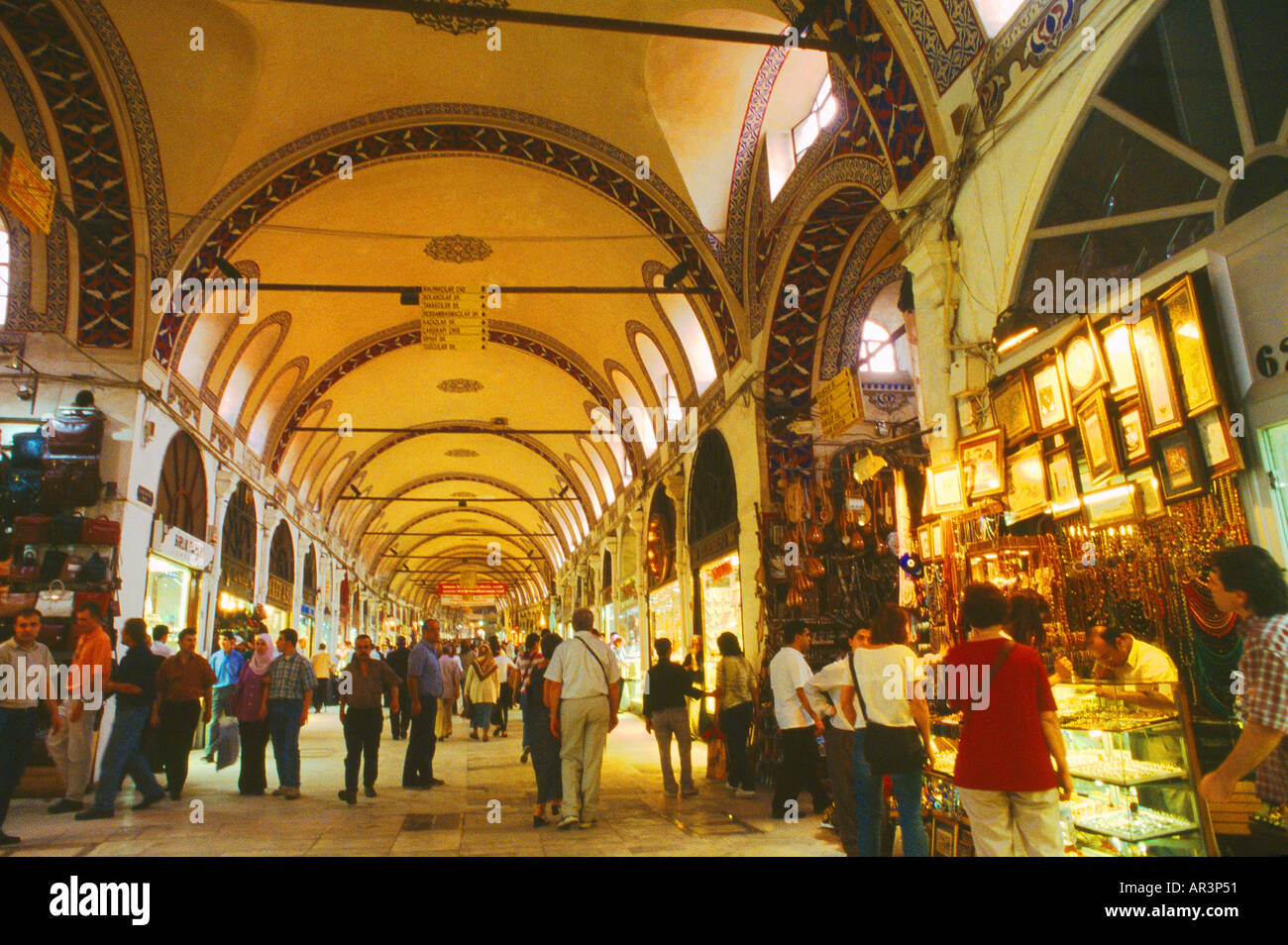 Istanbul Türkei Kapali Carsi Basar Stockfoto