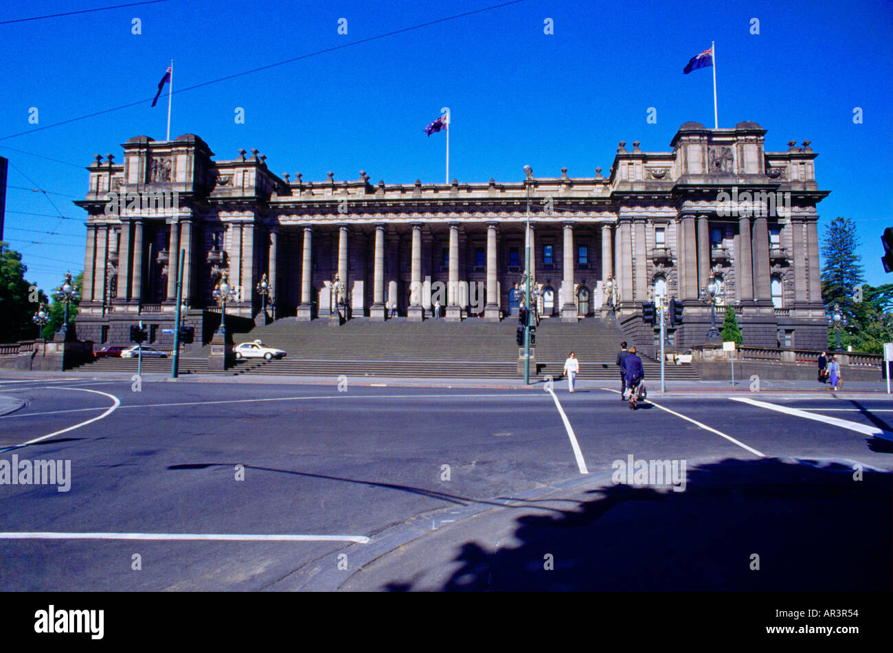 Melbourne Victoria Australien State Parliament House Stockfoto
