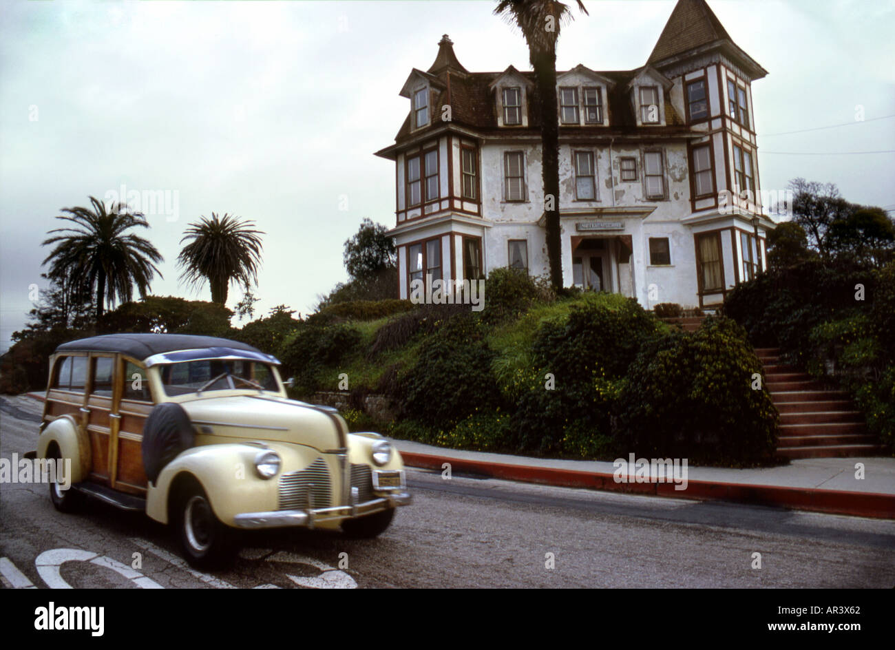 Mystery Hotel und Woody Stockfoto