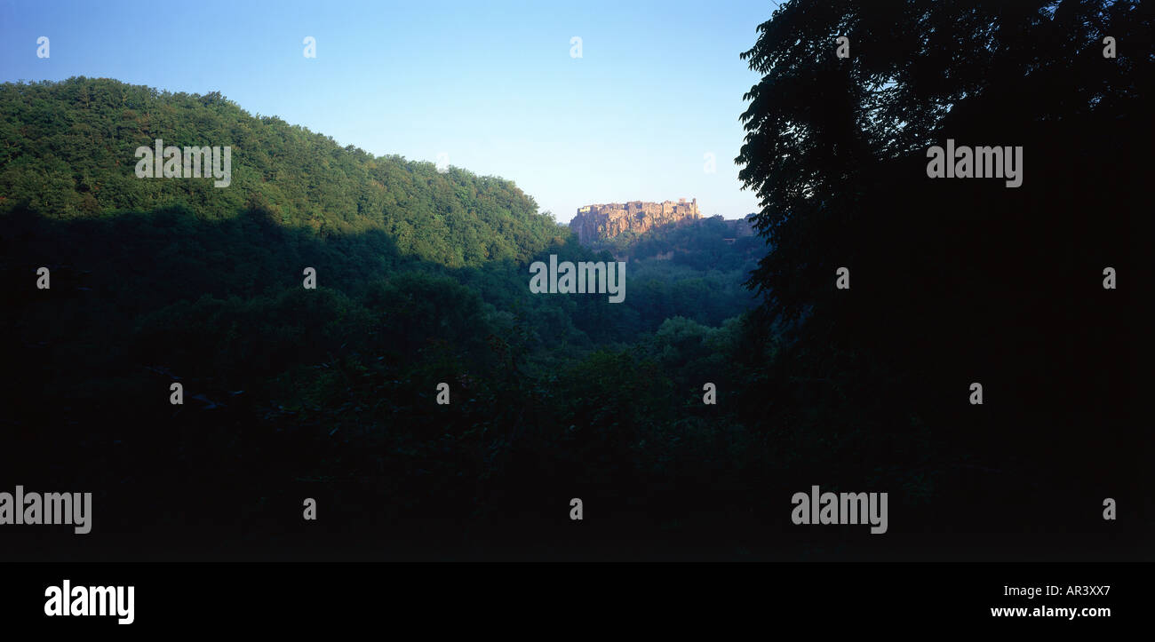 Calcata Dorf in der Nähe von Rom, Italien Stockfoto