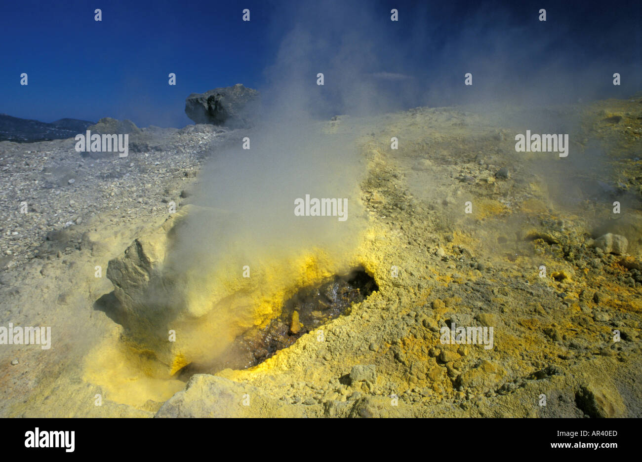 Vulcano Liparic Inseln Italien Stockfoto