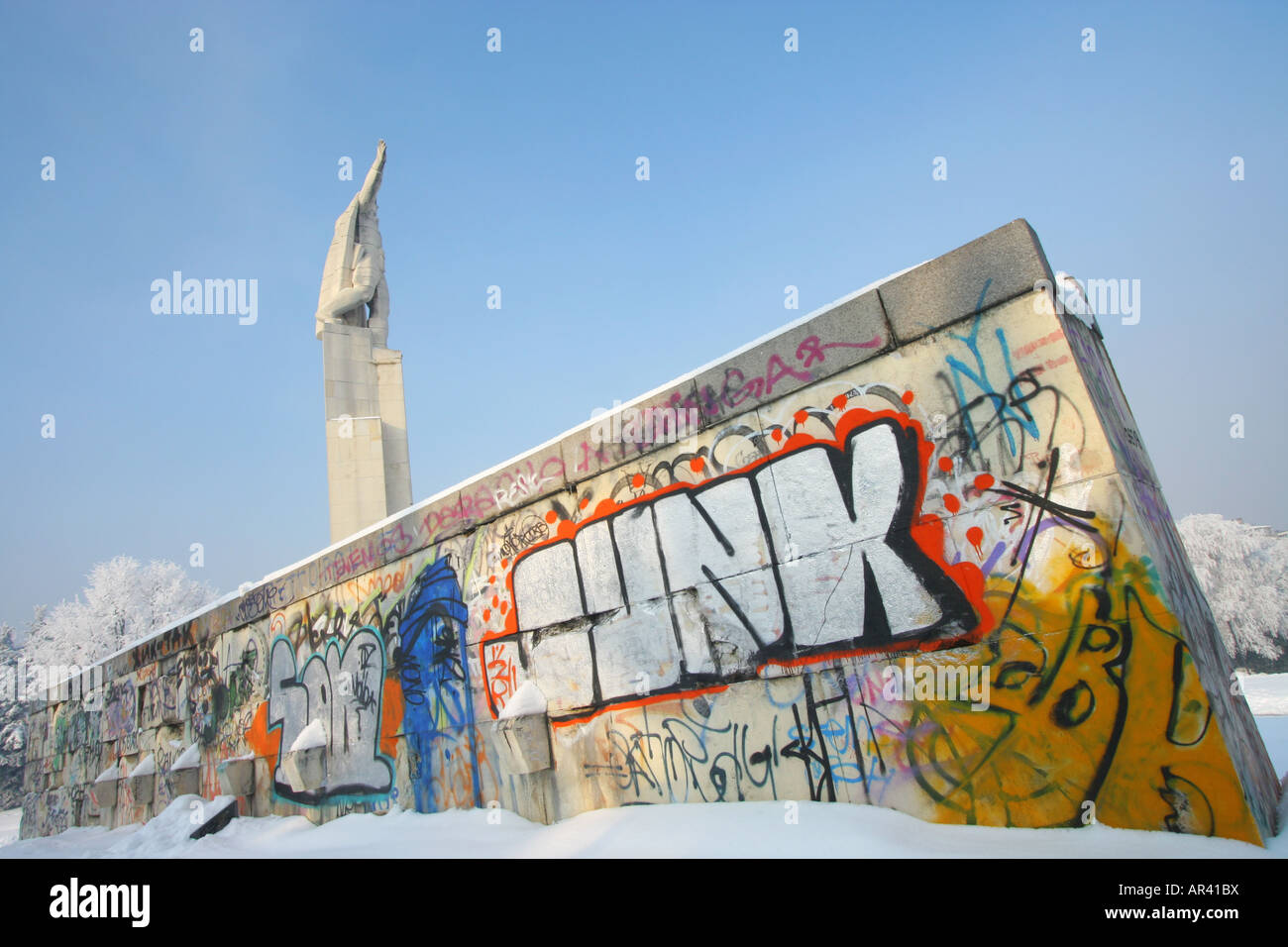 Partisanenbewegung Denkmal, Schumen, Bulgarien, Europa Stockfoto