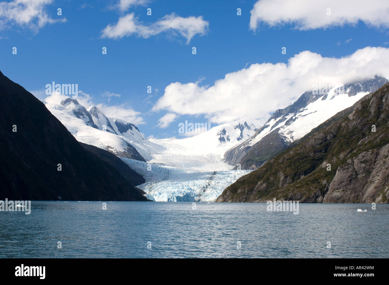 Chilenische Fjorde in Tierra Del Fuego Stockfoto