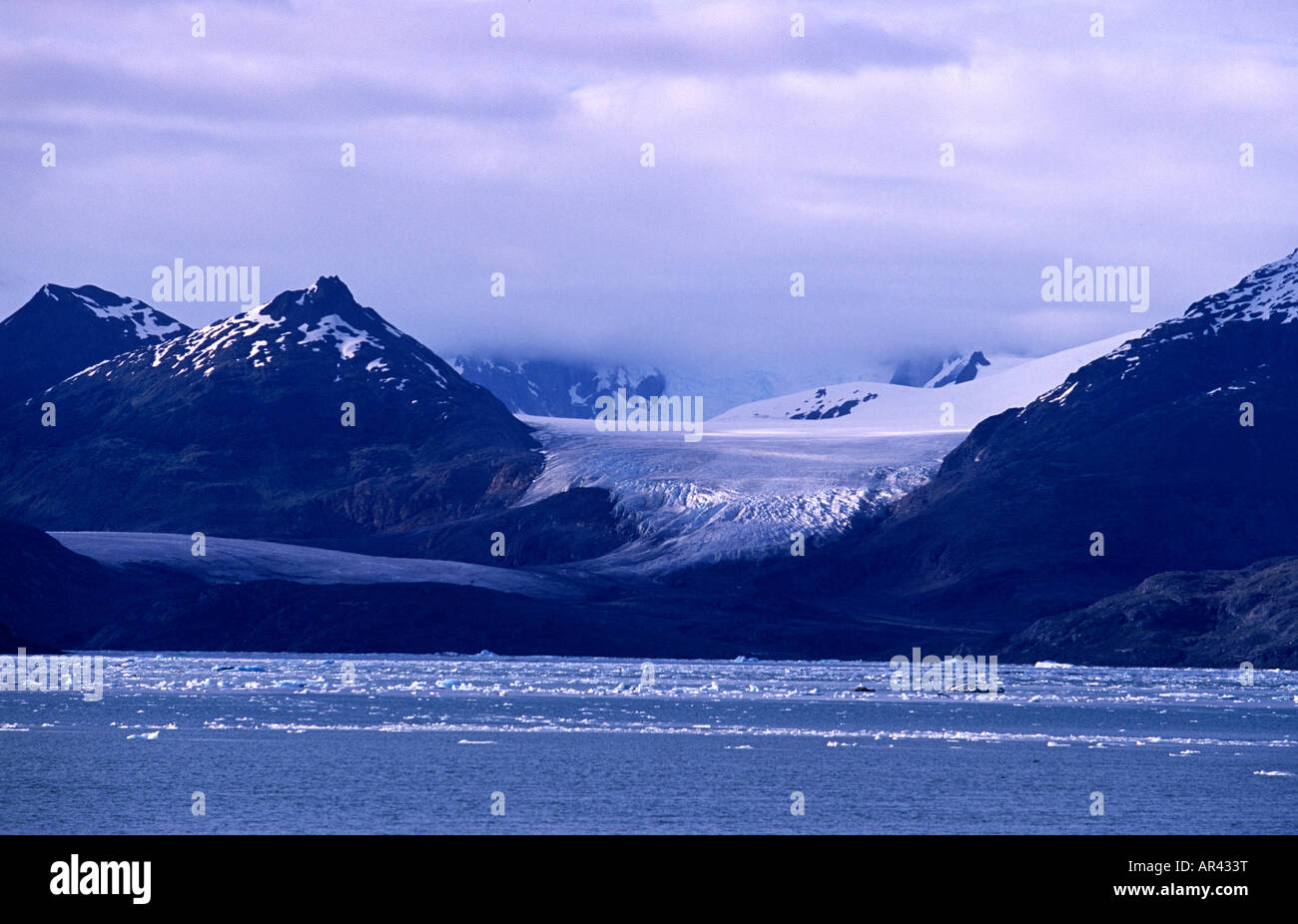 Chilenische Fjorde in Tierra Del Fuego Stockfoto