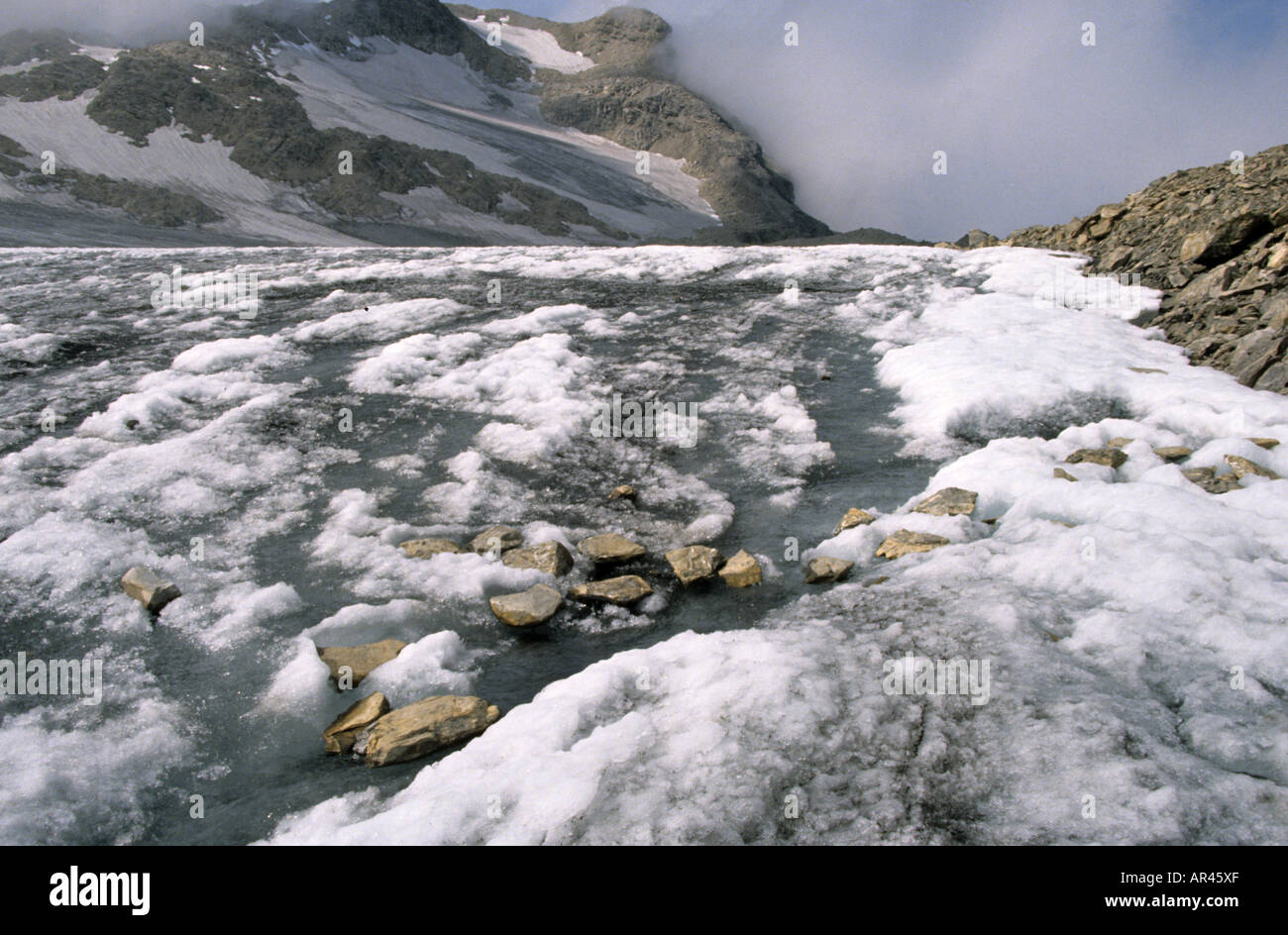 Österreich Schnee Eis Gebirgsgletscher grossclockner Stockfoto