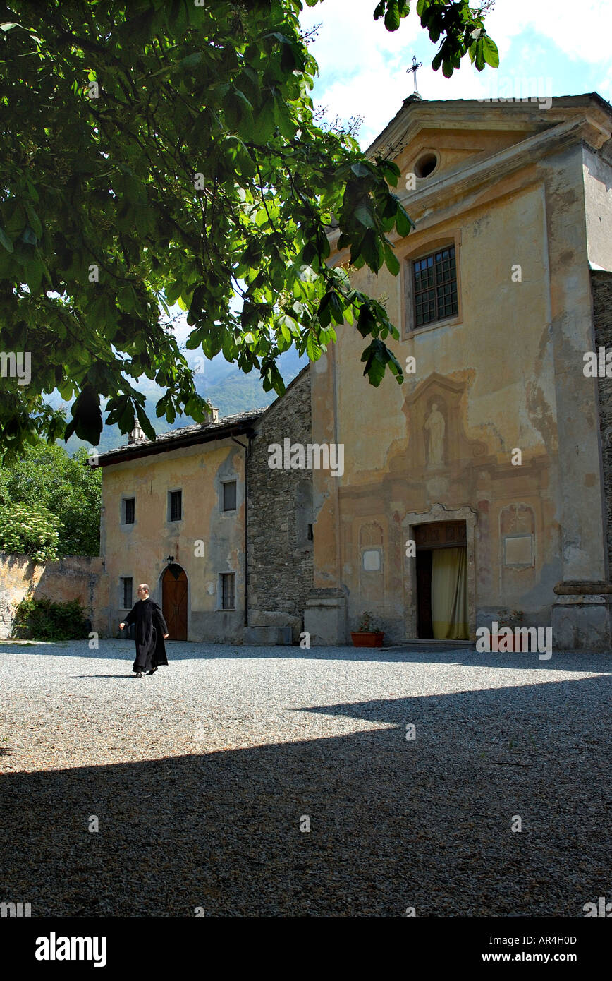 Novalesa Benediktiner-Abtei, Piemont - Italien Stockfoto