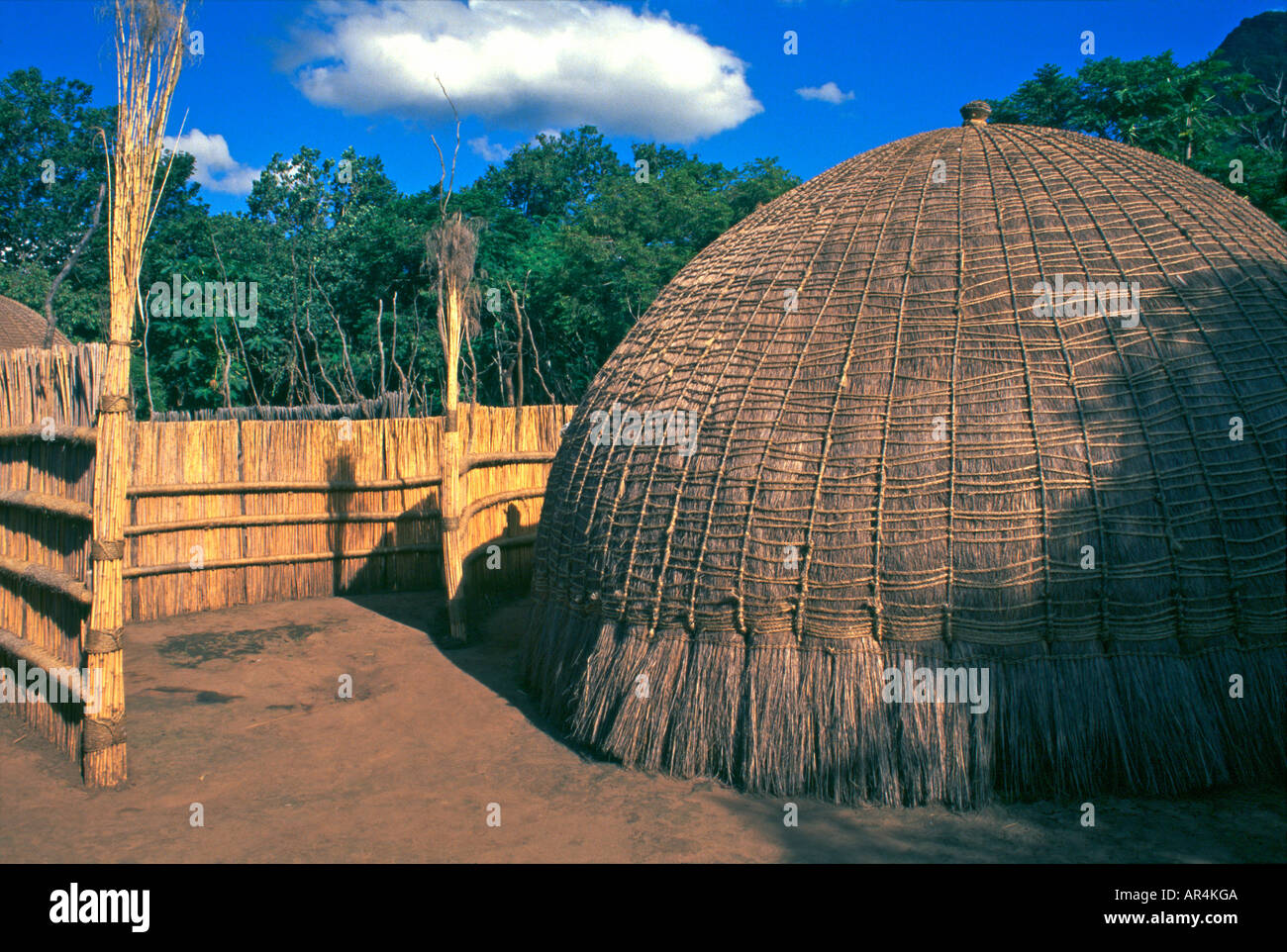 Afrikanische Hütte Stockfoto