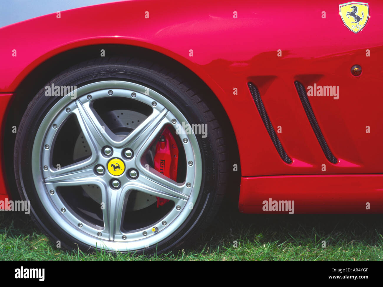 Ferrari Ferrari Owners-Club treffen Silverstone UK 10. Juni 2007 Kamera Mamiya 645 Fuji Velvia-film Stockfoto