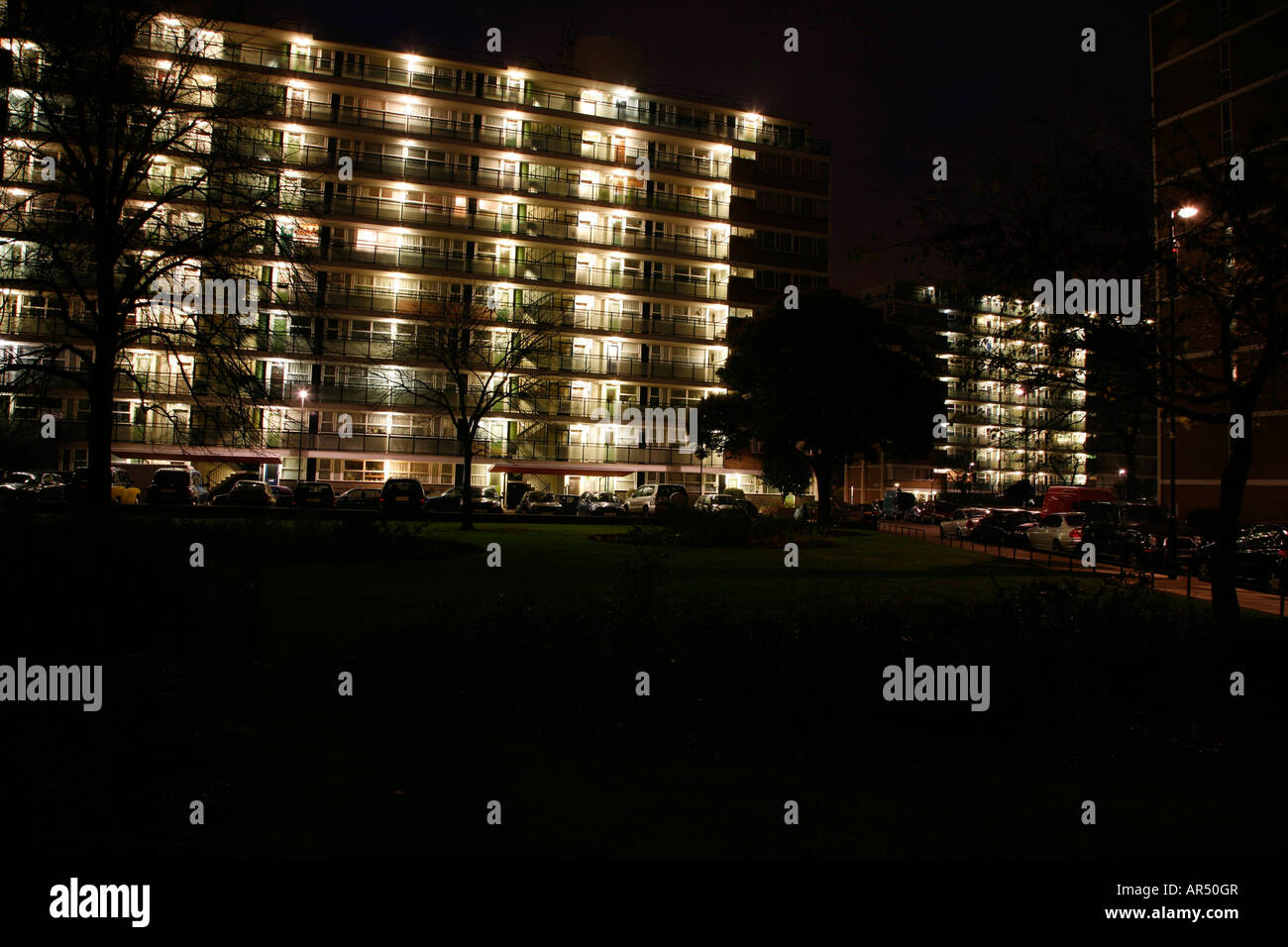 Churchill Gardens Anwesen in Pimlico, London Stockfoto