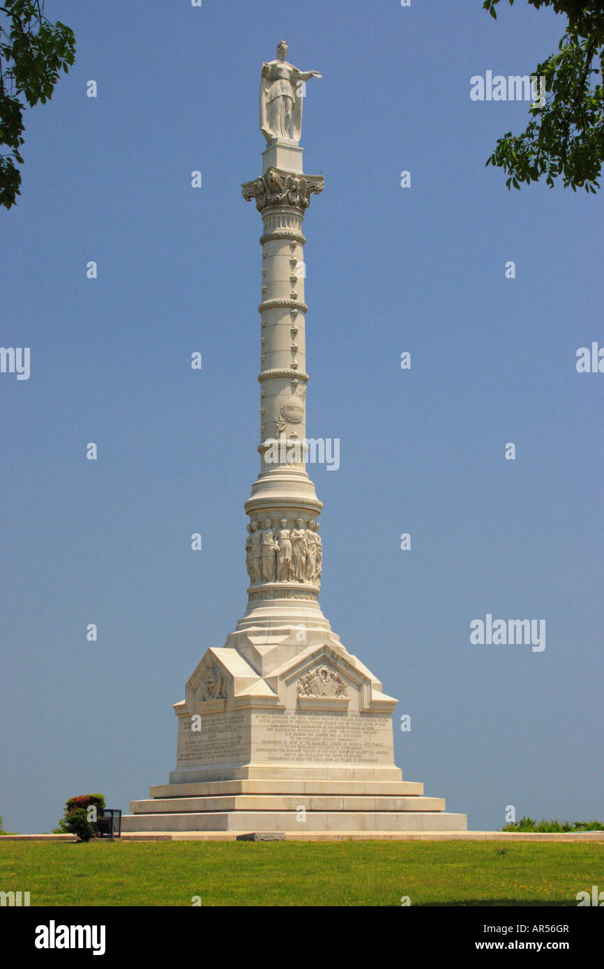 Yorktown Victory Monument, Colonial National Historical Park, Yorktown, Virginia, USA Stockfoto