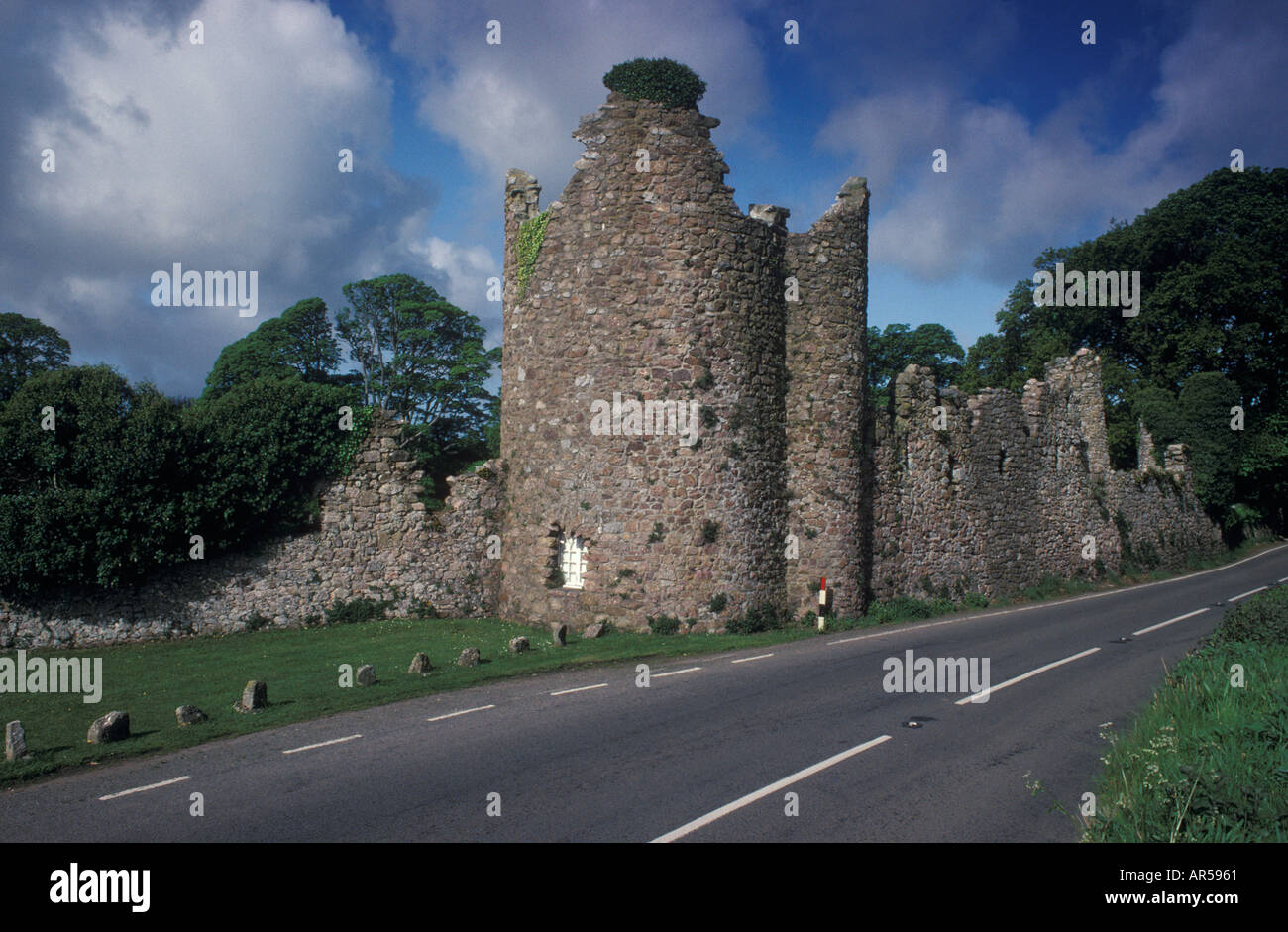 Turmburg Lodge Penric in der Nähe von Swansea Wales UK HOMER SYKES Stockfoto