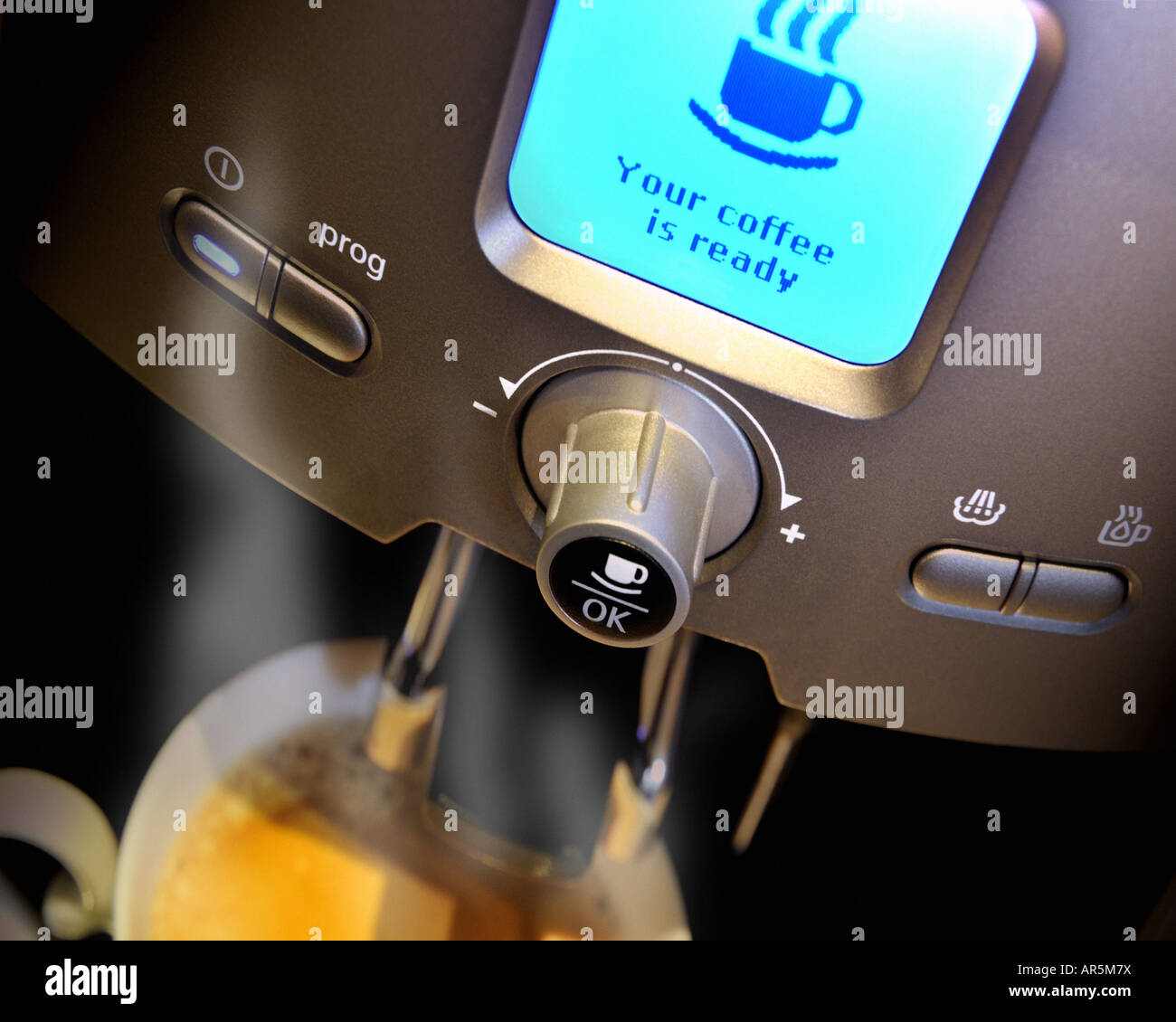 Kaffee Konzept Der Kaffee Ist Fertig Stockfoto Bild