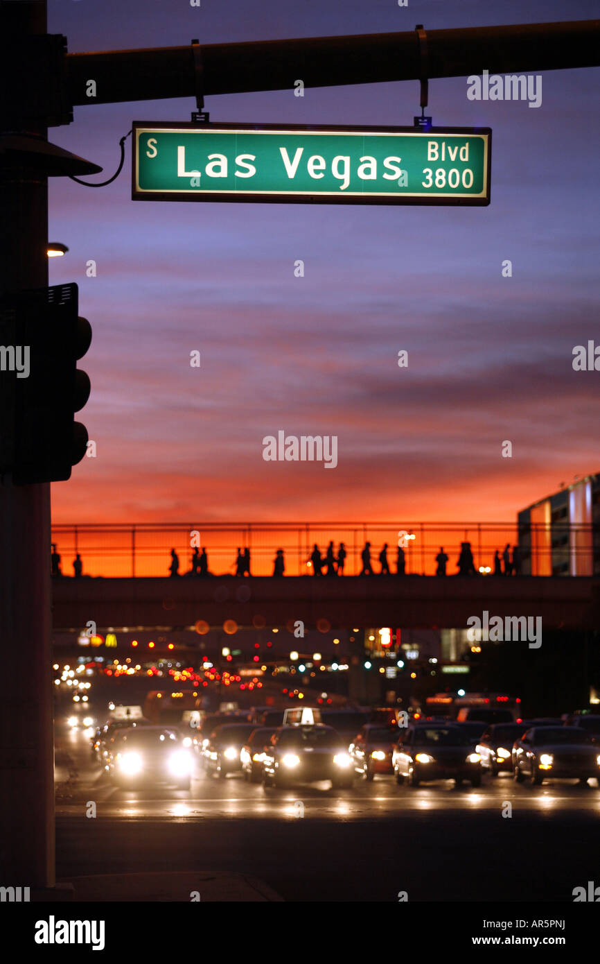 Las Vegas Boulevard, Las Vegas, Nevada, USA Stockfoto