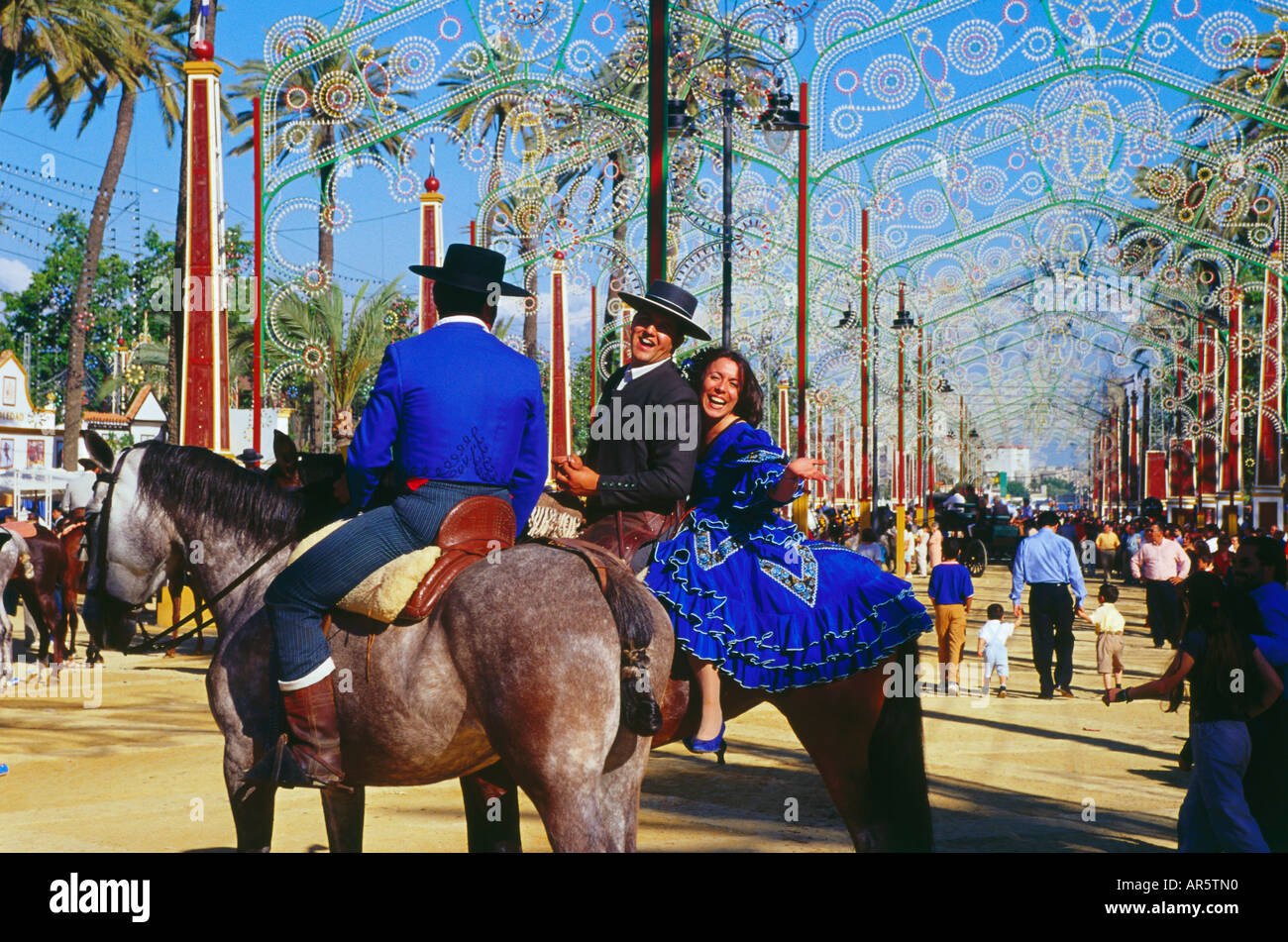 Pferd, Messe, Feria del Caballo, Jerez De La Frontera, Provinz Cadiz, Andalusien, Spanien Stockfoto