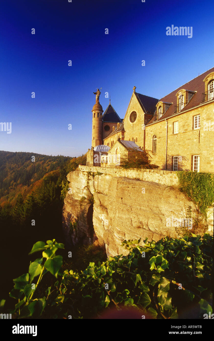 Kloster Mont Ste-Odile, Elsass, Frankreich Stockfoto