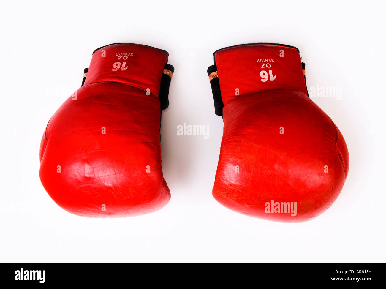 Vintage Paar Boxhandschuhe Stockfoto