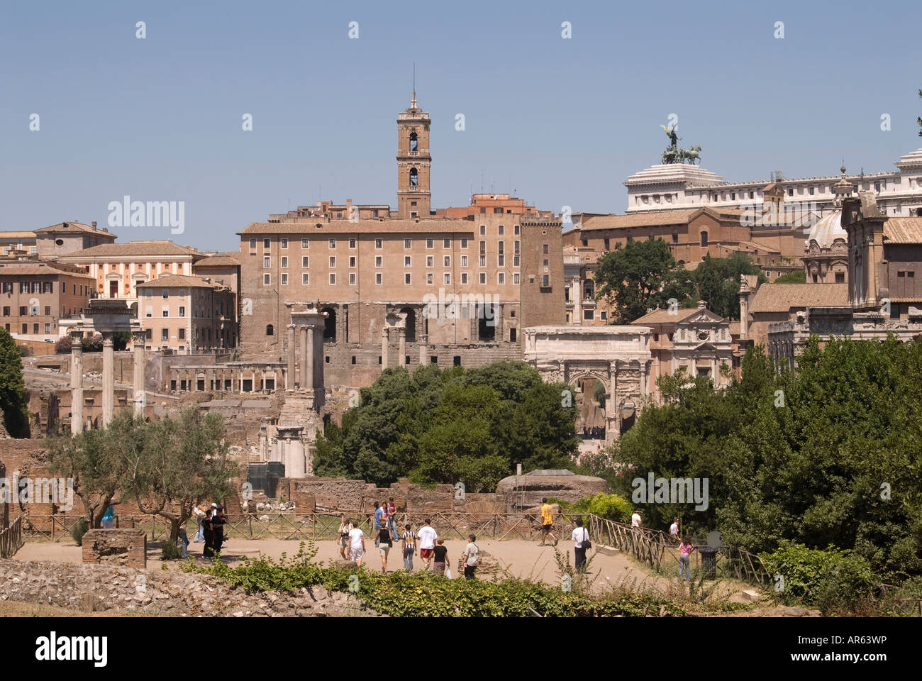 Forum Romanum Rom Italien Stockfoto