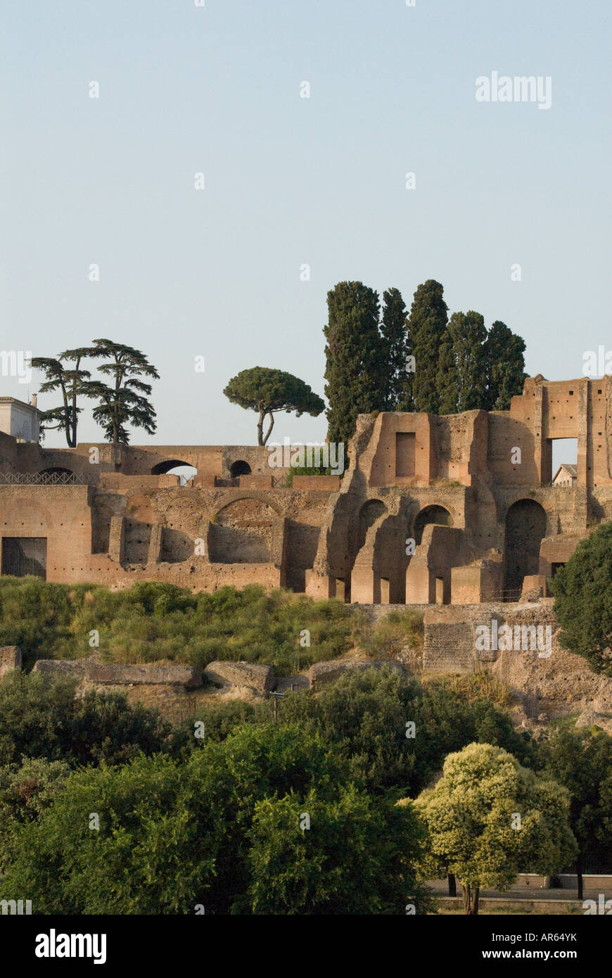 Die Ruinen des Circus Maximus (Circo Massimo) Stockfoto