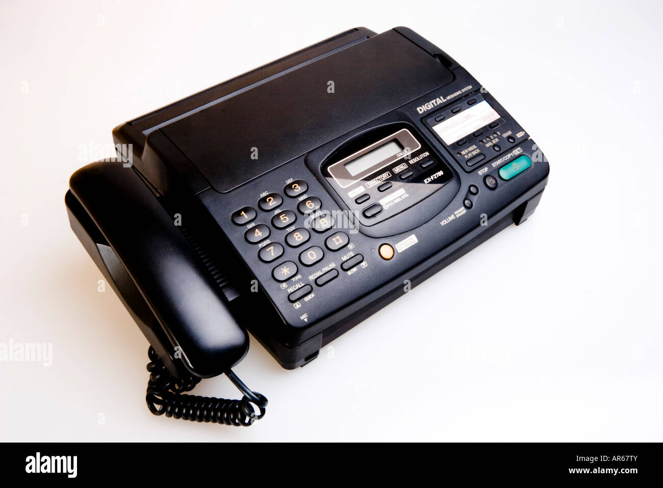 Fax-Telefon-Anrufbeantworter Stockfoto