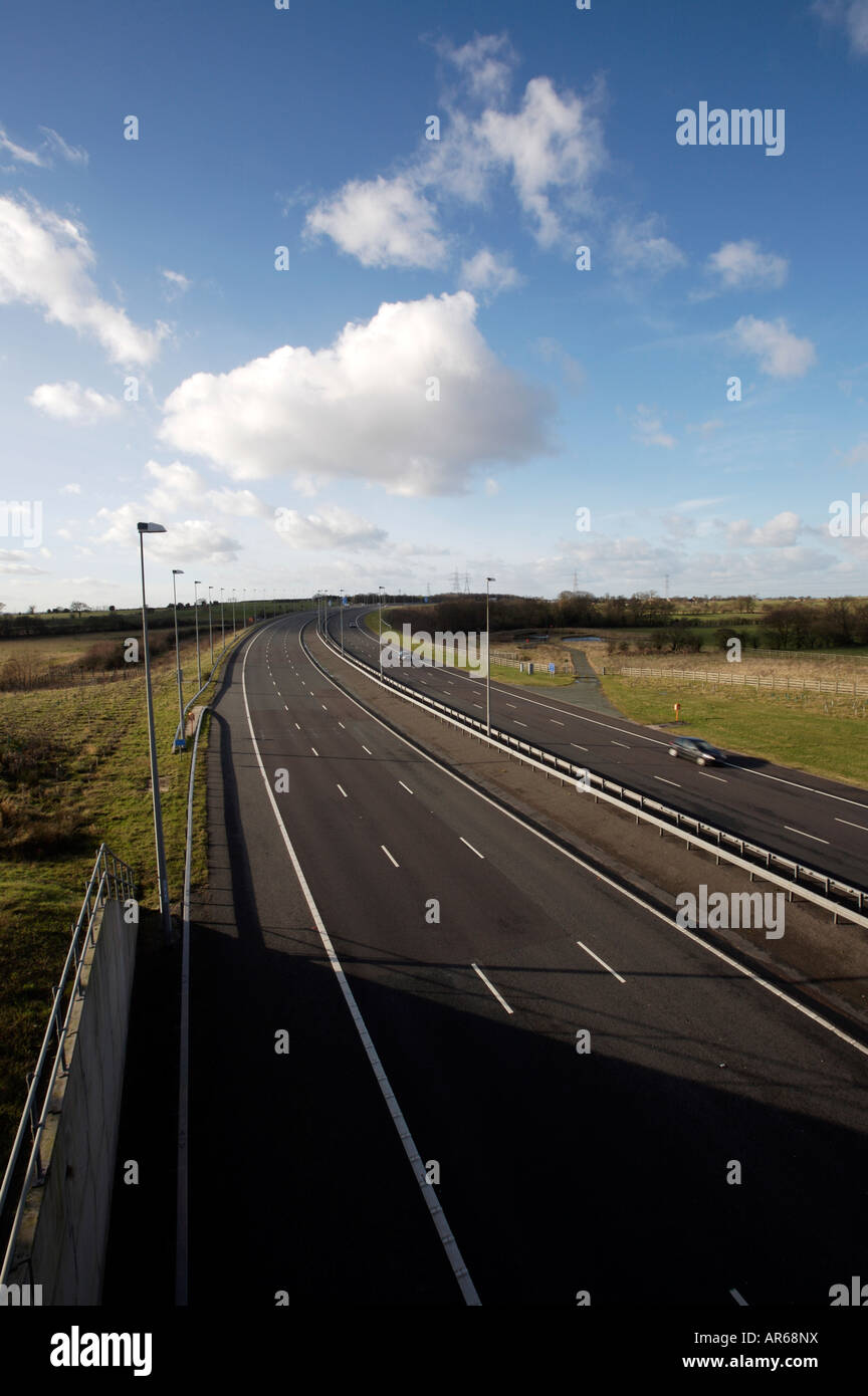 M6 Mautstraße Cannock Staffordshire England UK Stockfoto