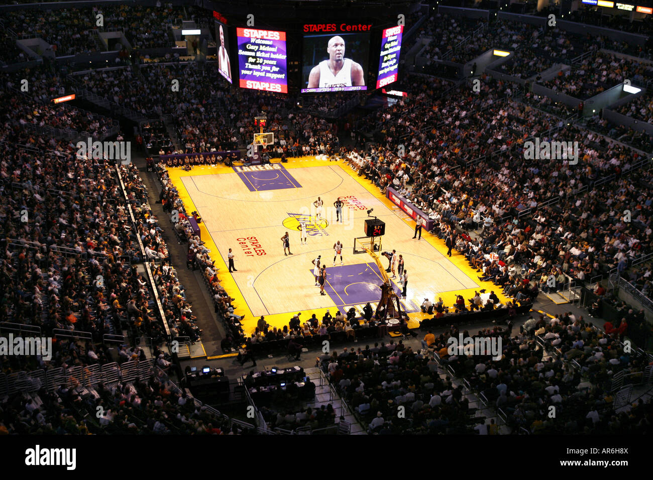 NBA, LA Lakers, Staple Center, Los Angeles, Kalifornien, USA Stockfoto
