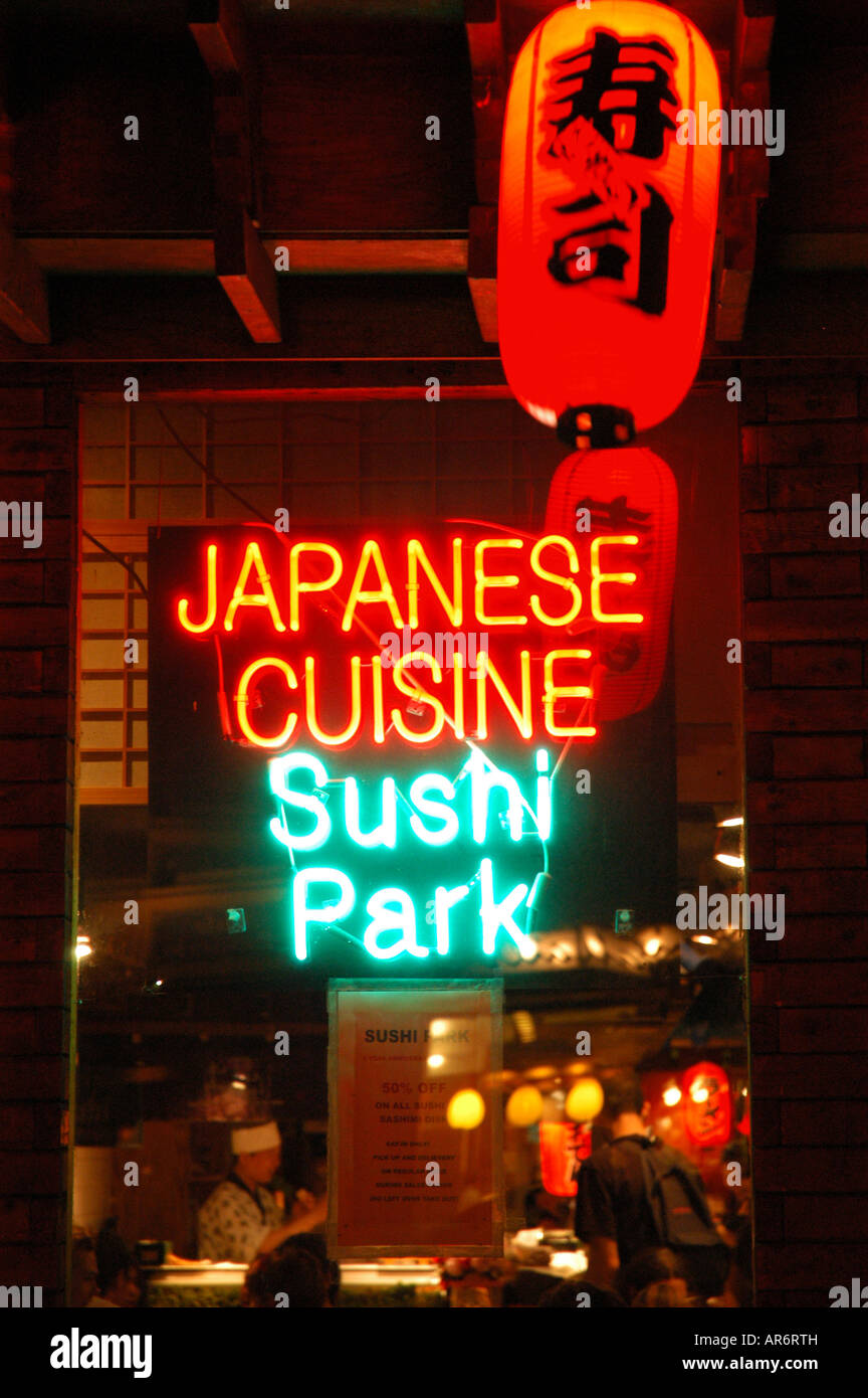 Japanisches Restaurant im East Village New York USA Stockfoto