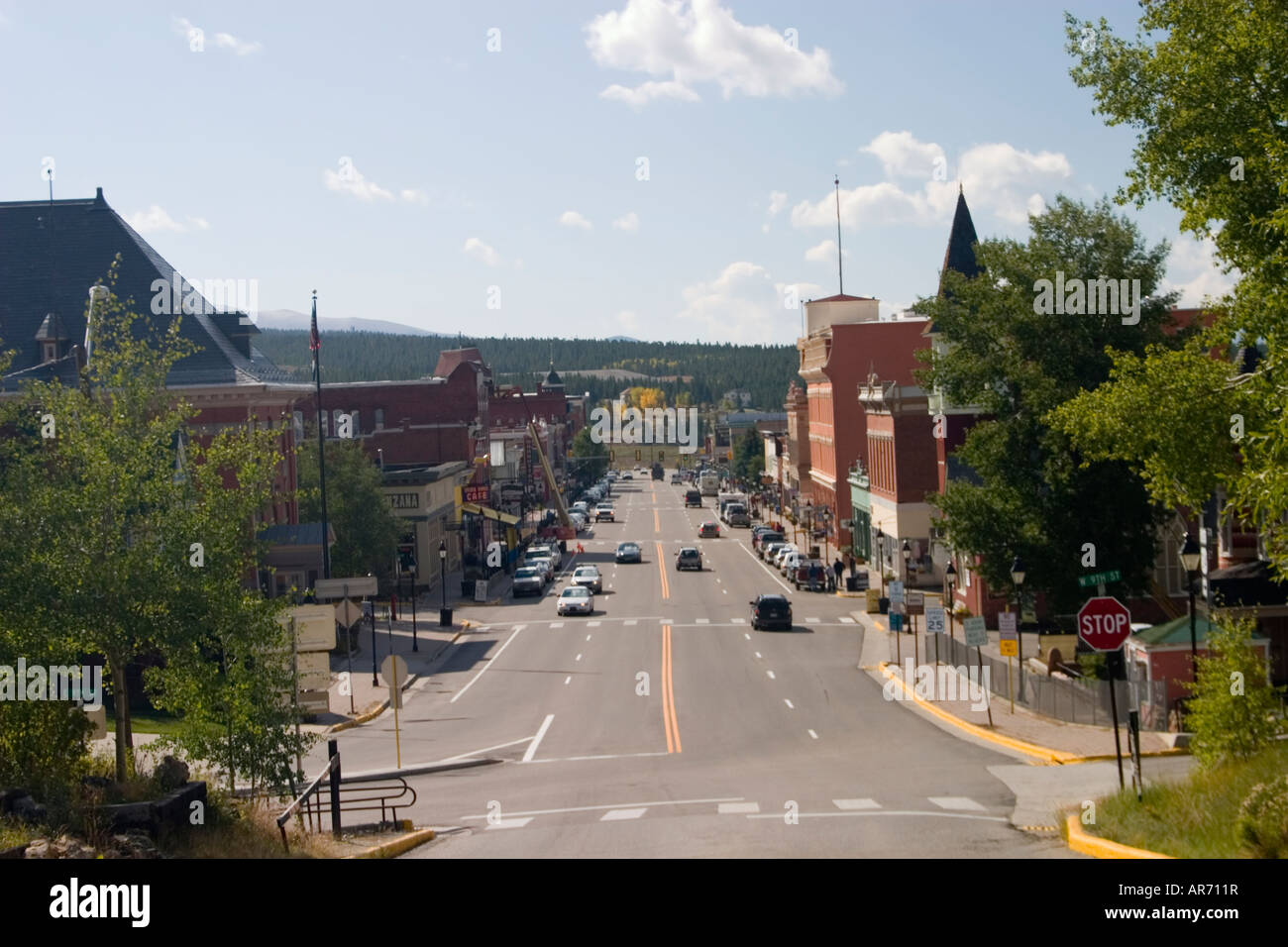 Main Street in Leadville, Colorado Stockfoto